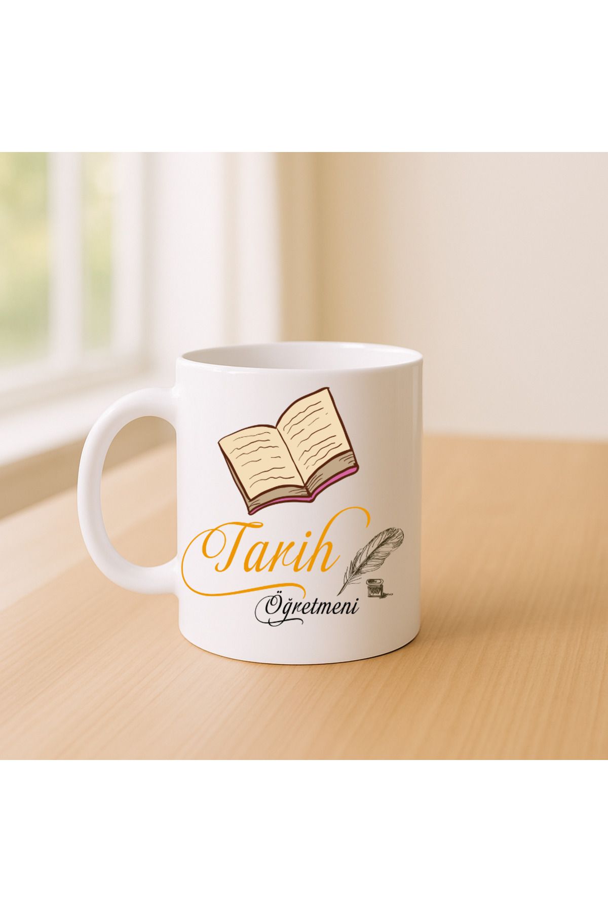 Er-Se Tasarım Tarih Öğretmeni Kupa Bardak 03, Öğretmenler Gününe Özel Kupa Bardak Öğretmene Hediye Kupa