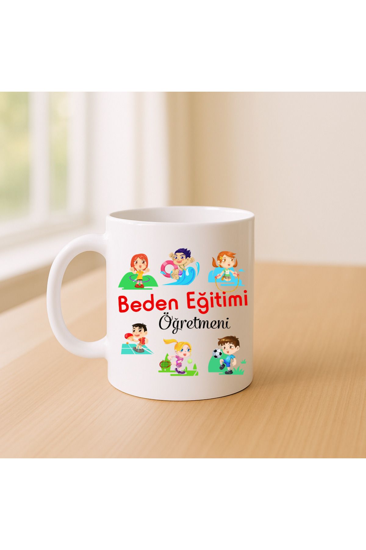 Er-Se Tasarım Beden Eğitimi Öğretmeni Kupa Bardak 05, Öğretmenler Gününe Özel Kupa Bardak Öğretmene Hediye Kupa