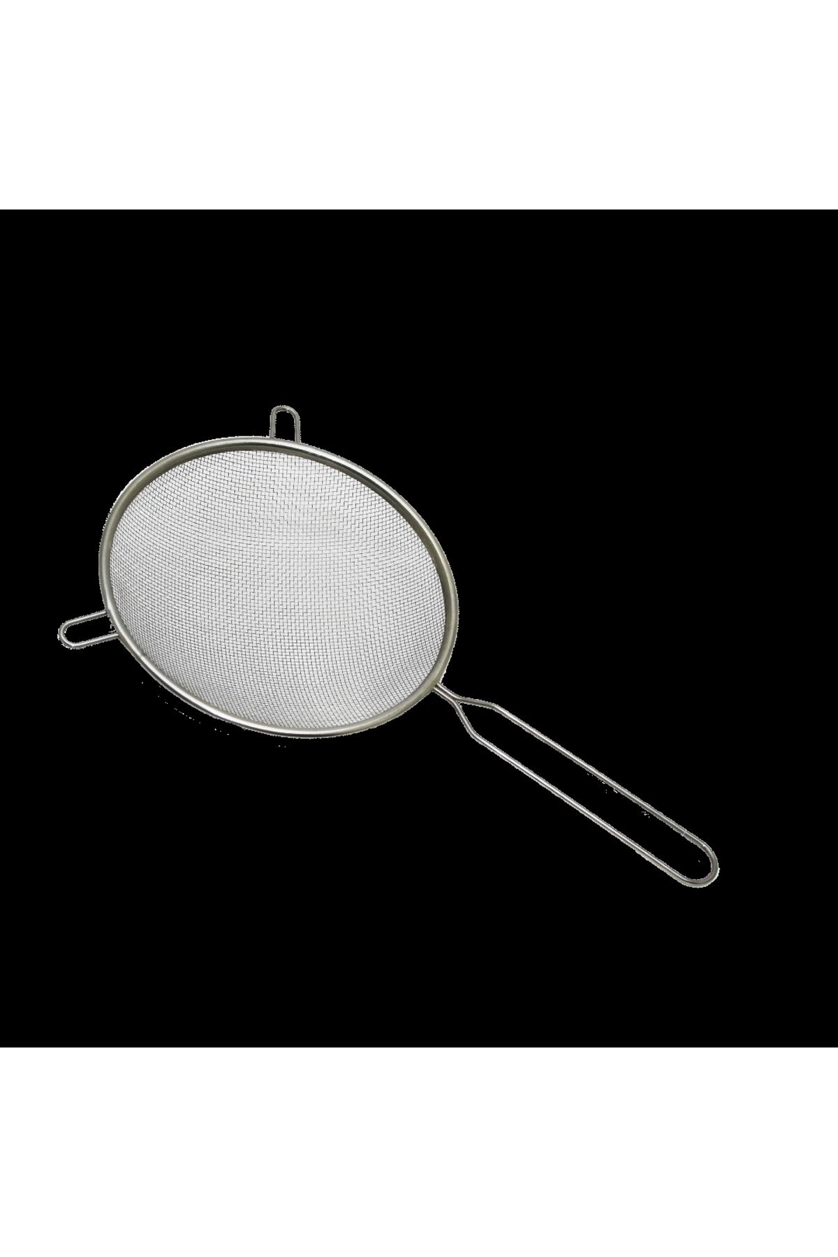 FTT SHOPPING MARKET 18cm Tel Süzgeç Metal Saplı Kulaklı