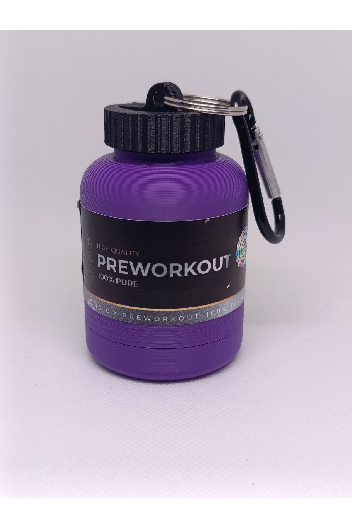 NozzleCraft Preworkout Toz Saklama Hunisi – 30g | Karabinalı
