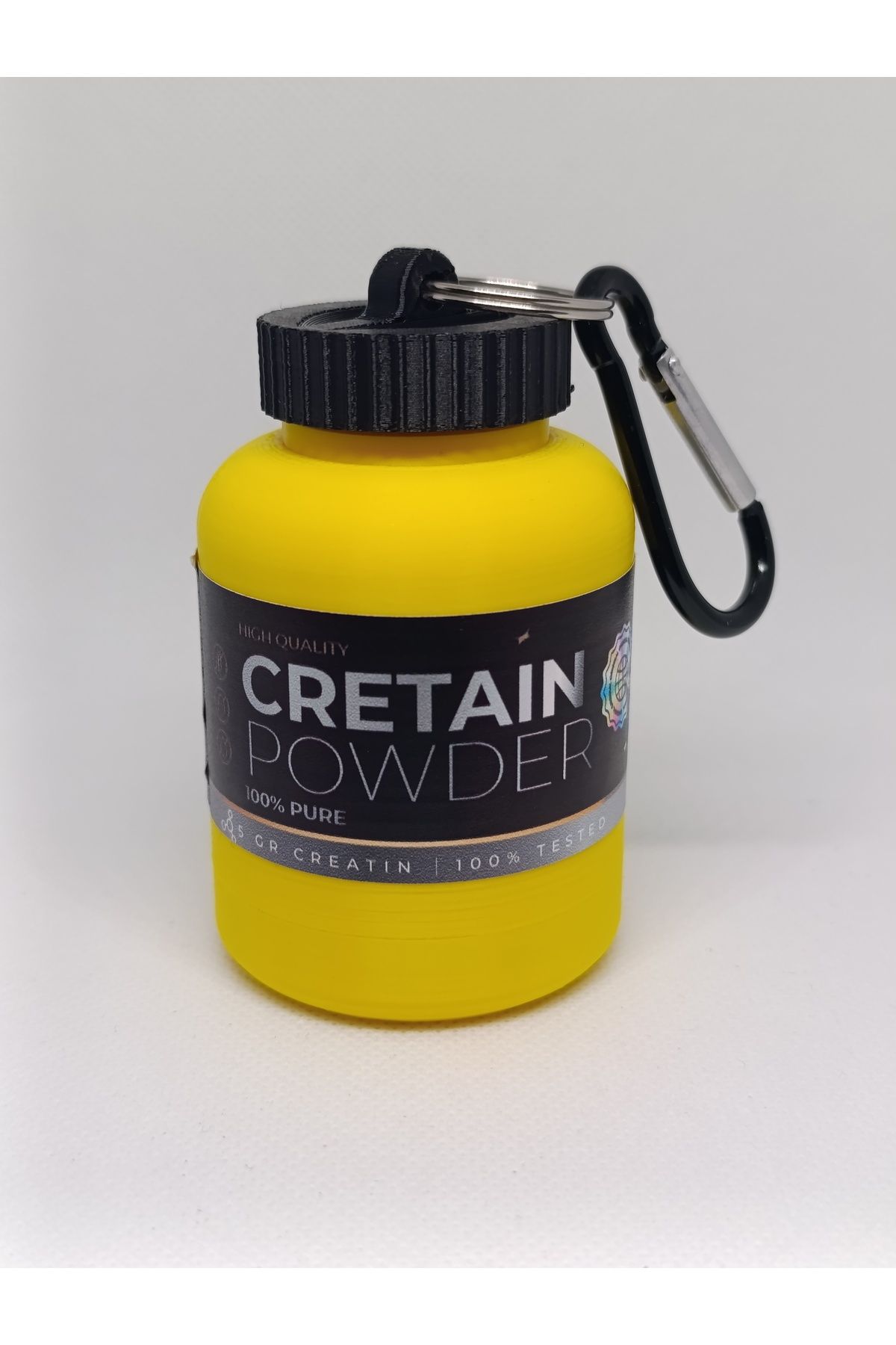 NozzleCraft Creatin Toz Saklama Hunisi – 30g | Karabinalı