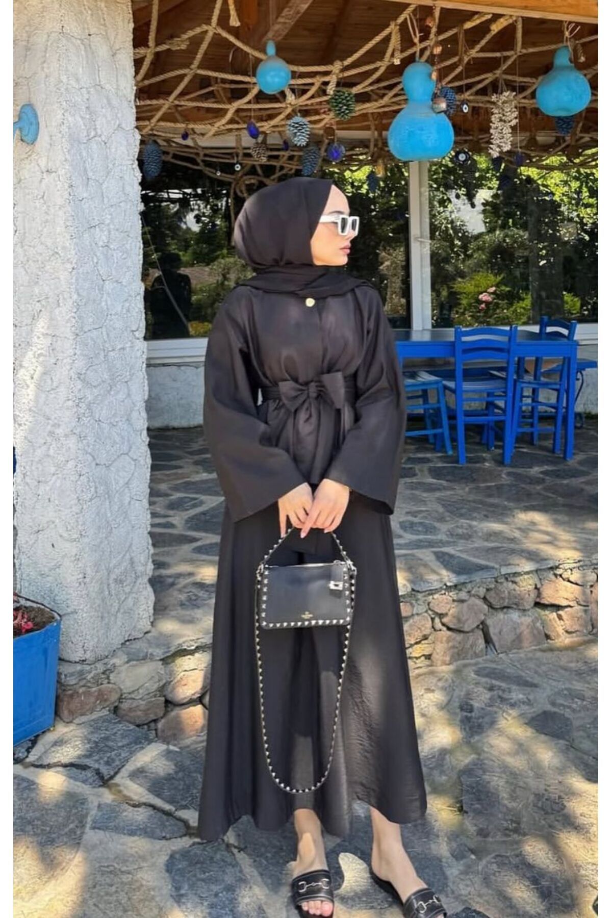 Nuesscollection Kuşaklı Etekli Takım