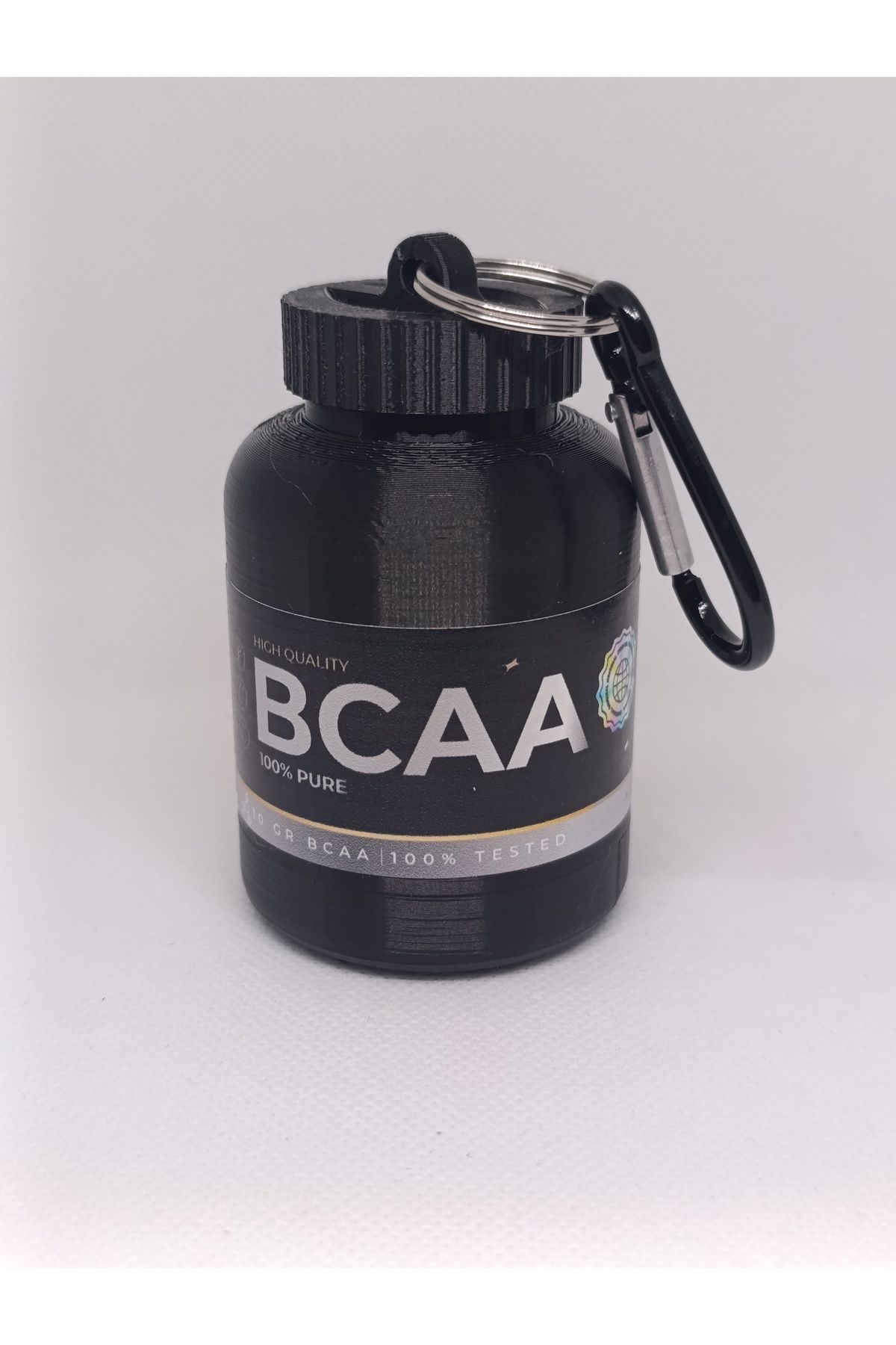NozzleCraft BCAA Toz Saklama Hunisi – 30g | Karabinalı