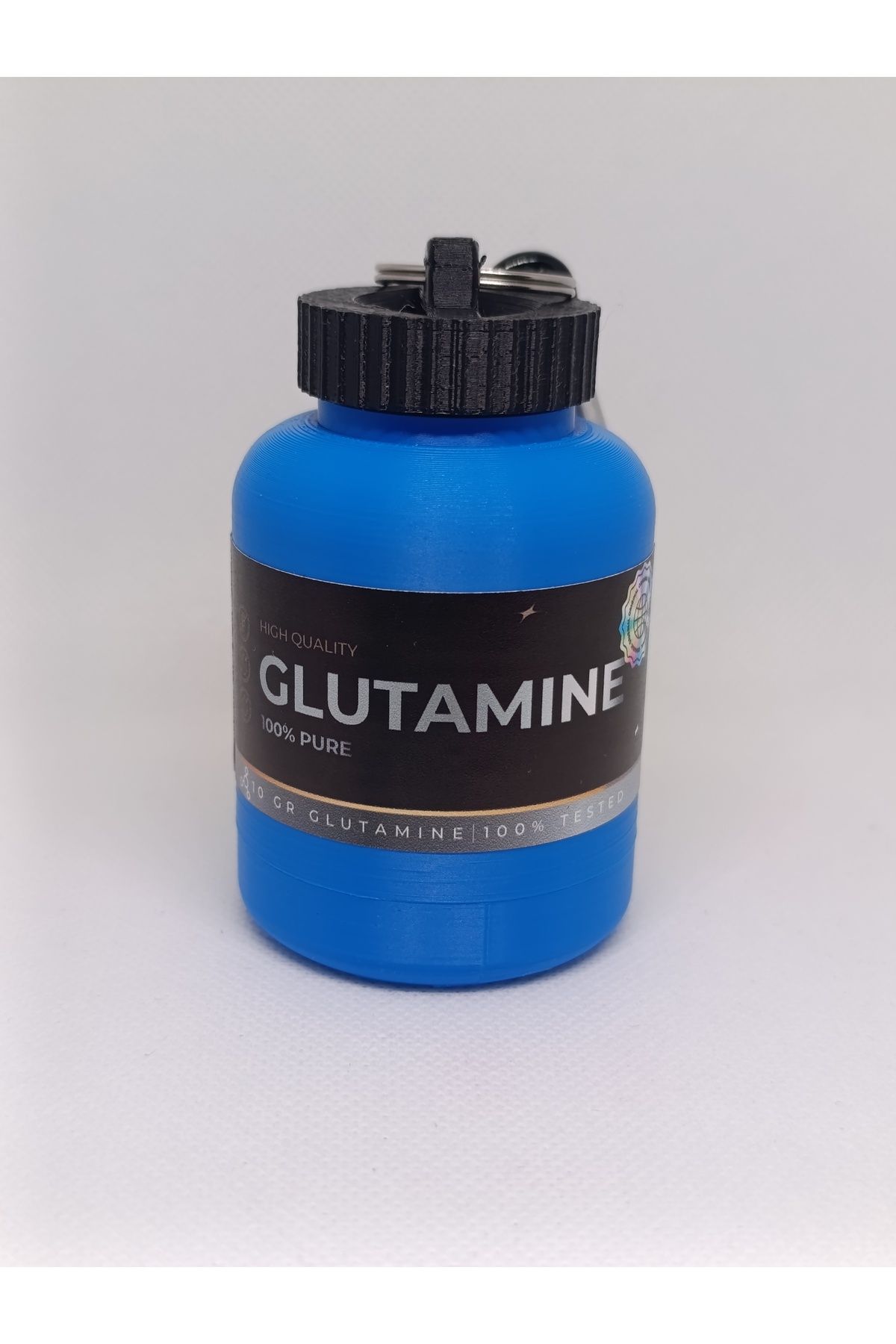 NozzleCraft Glutamin Toz Saklama Hunisi – 30g | Karabinalı