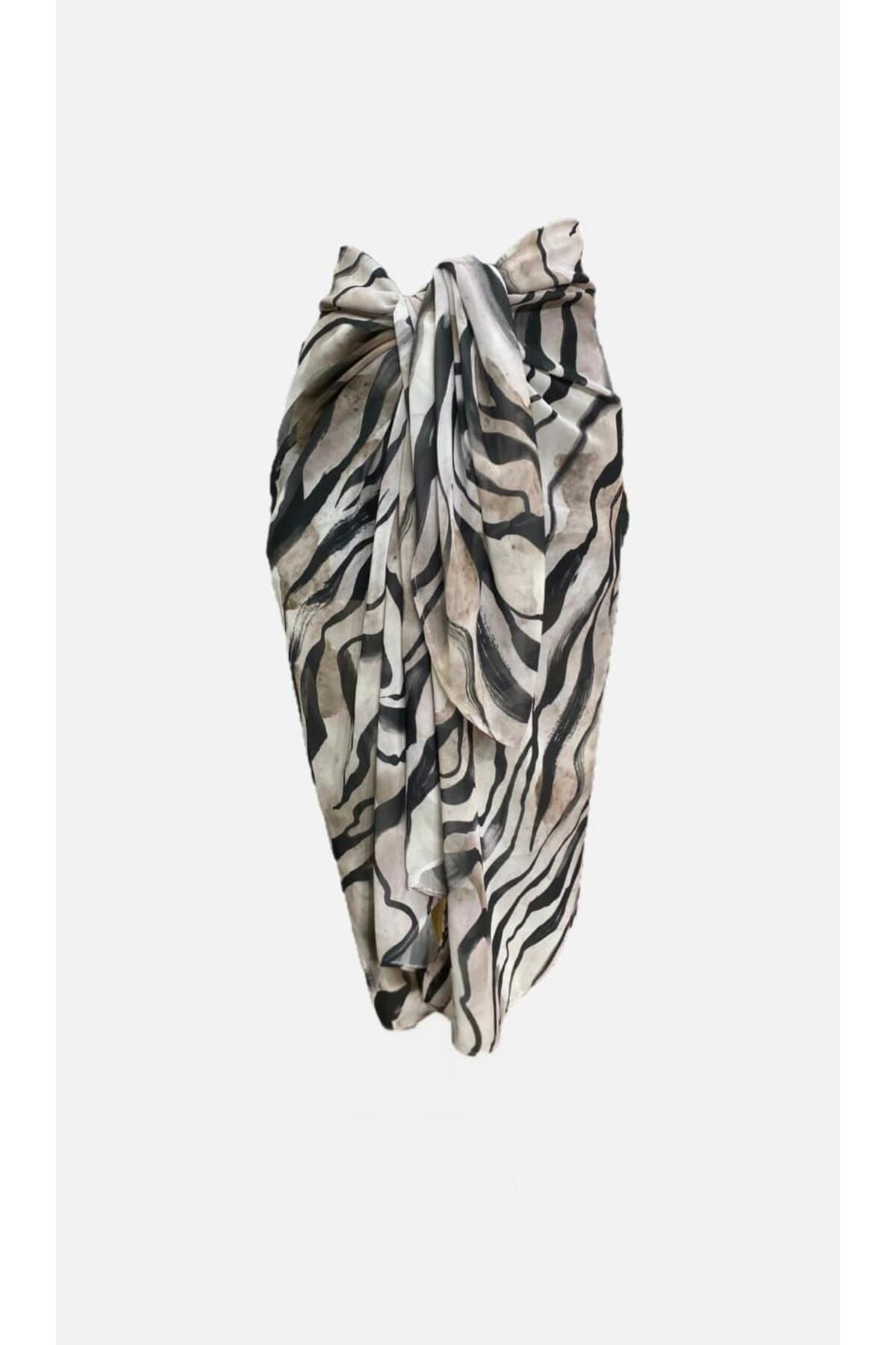 Niceboutique Belden Bağlamalı Şifon Pareo (150cmx100cm)