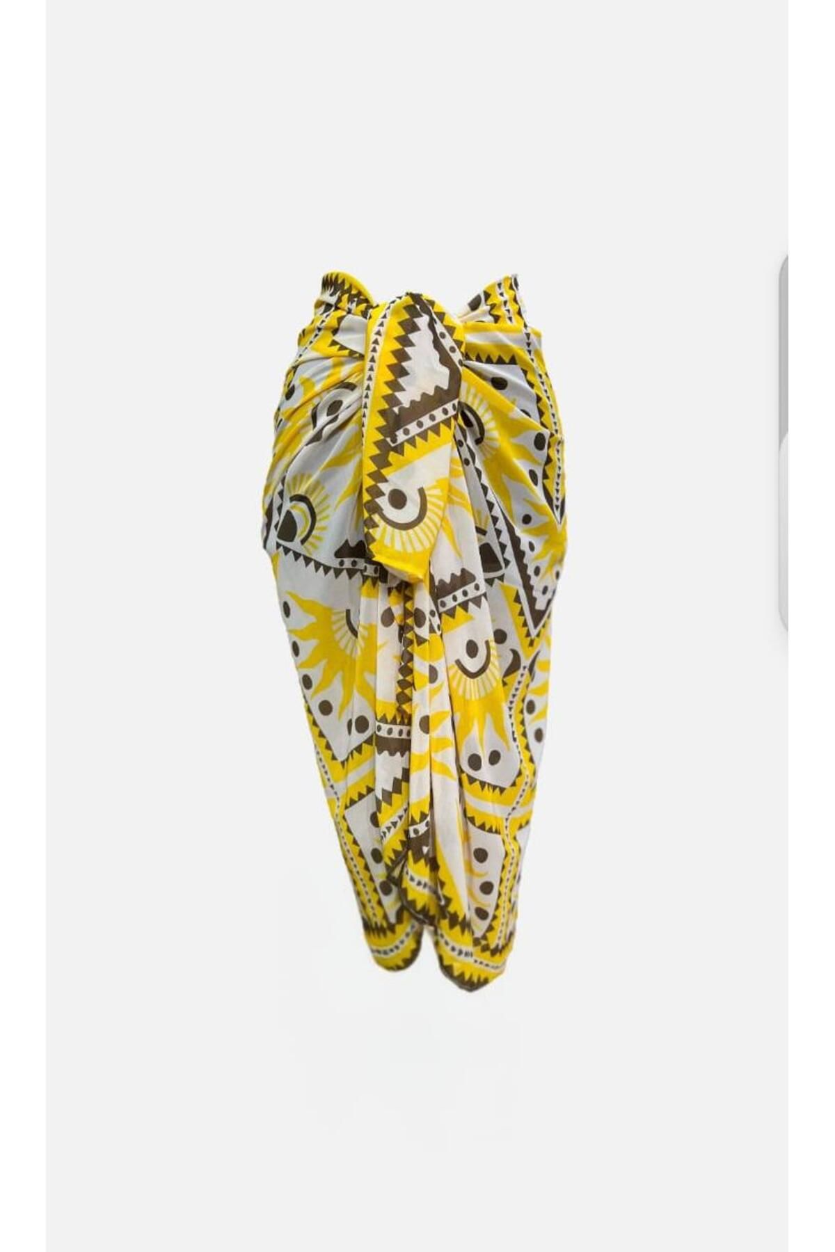 Niceboutique Belden Bağlamalı Şifon Pareo (150cmx100cm)