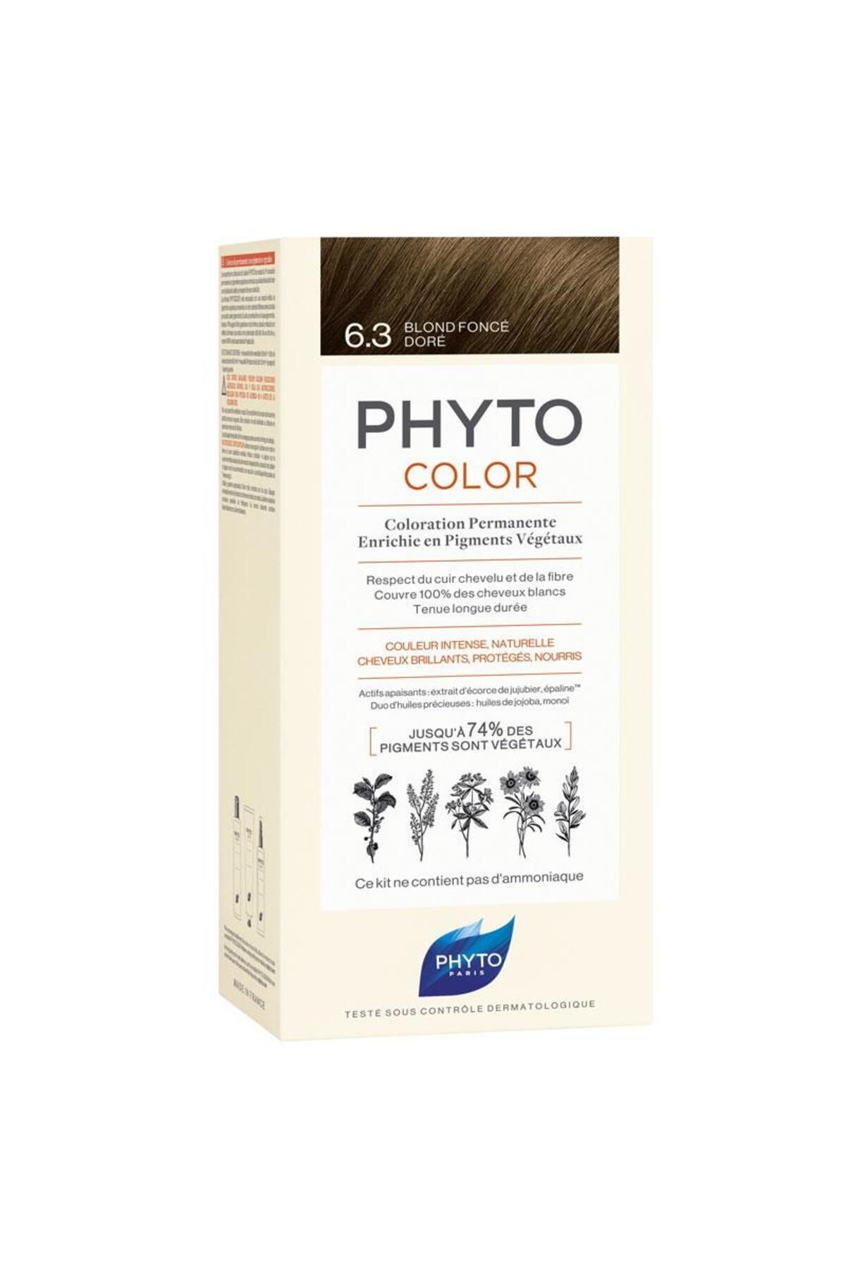 Phyto Saç Bakım Phyto Phytocolor Bitkisel Saç Boyası - 6.3 Koyu Kumral Dore Yeni Formül