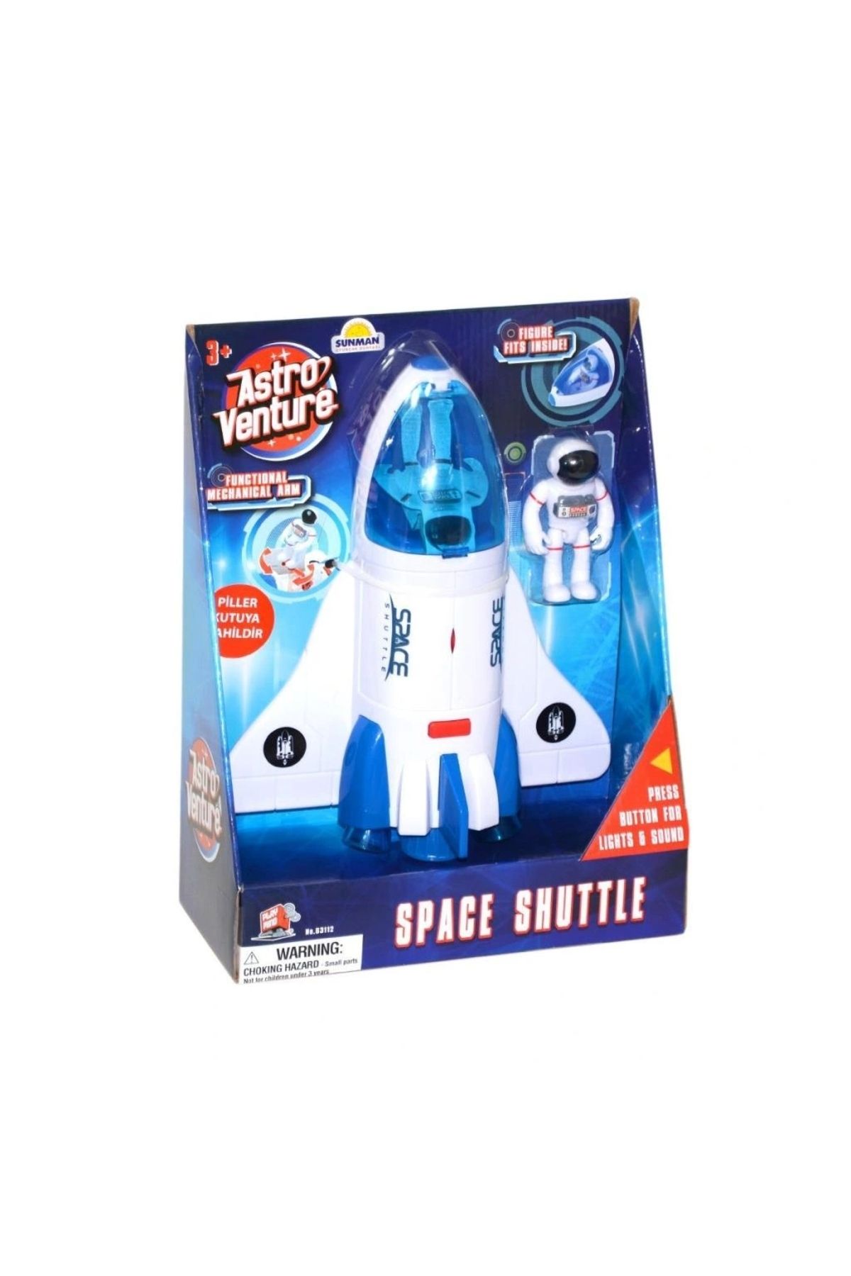 OurStyles 63112 Sunman, Astro Venture Sesli Ve Işıklı Uzay Mekiği