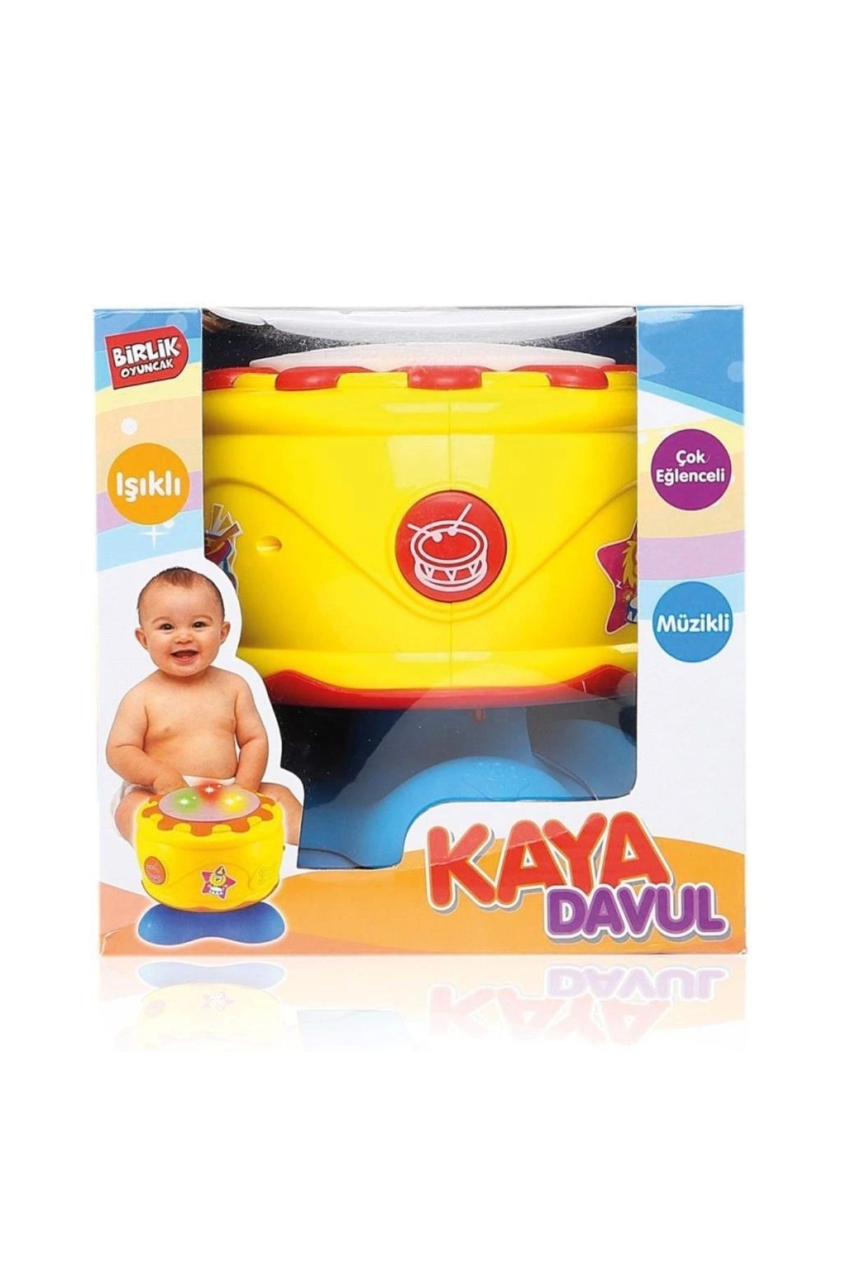 OurStyles URT009-01 Müzikli ve Işıklı Kaya Davul -Birliktoys