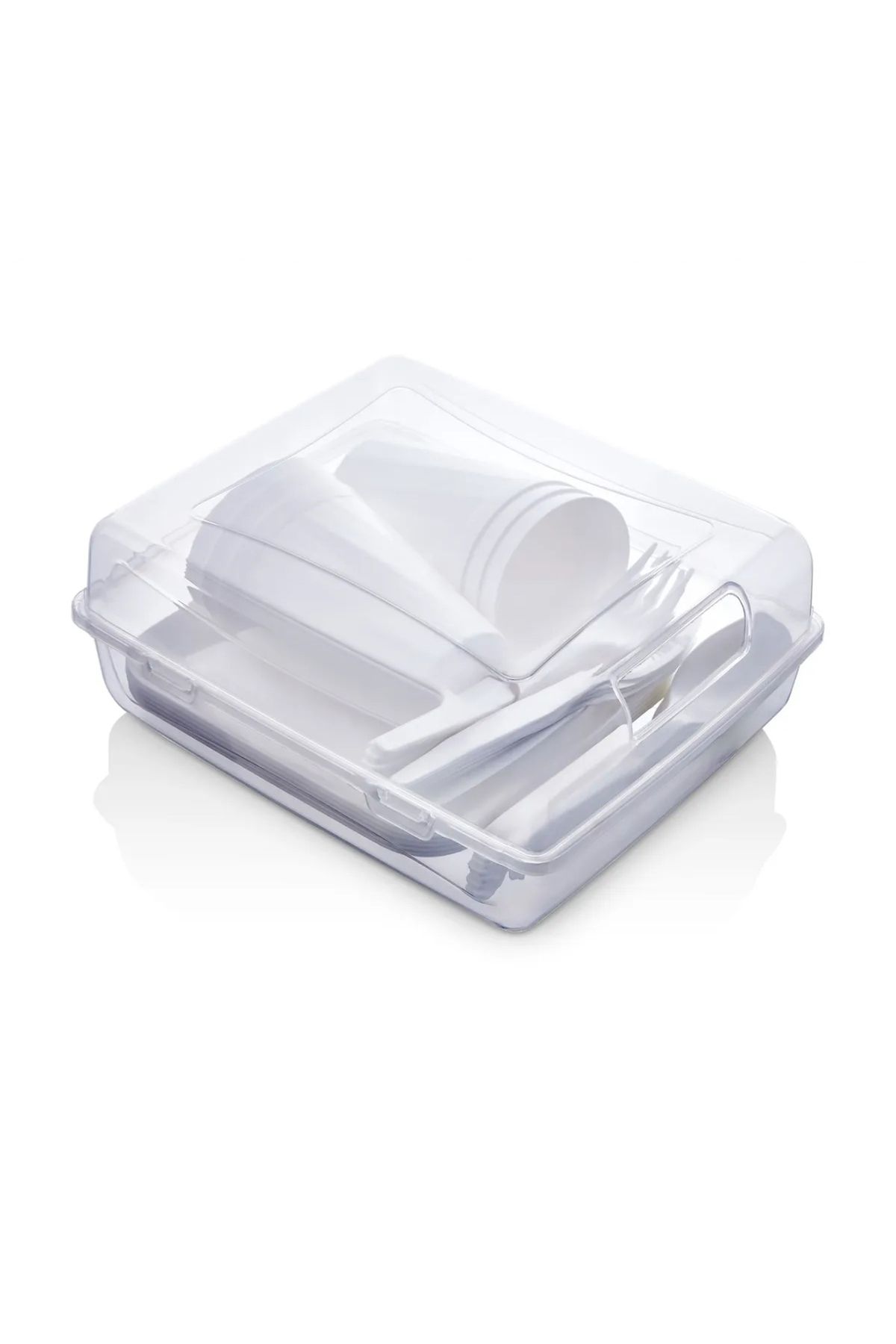 Hane216-32 Pieces Picnic Set Picnic Set for 6-Picnic Basket Set-Cups Fork Spoon Knife Breakfast Set 3