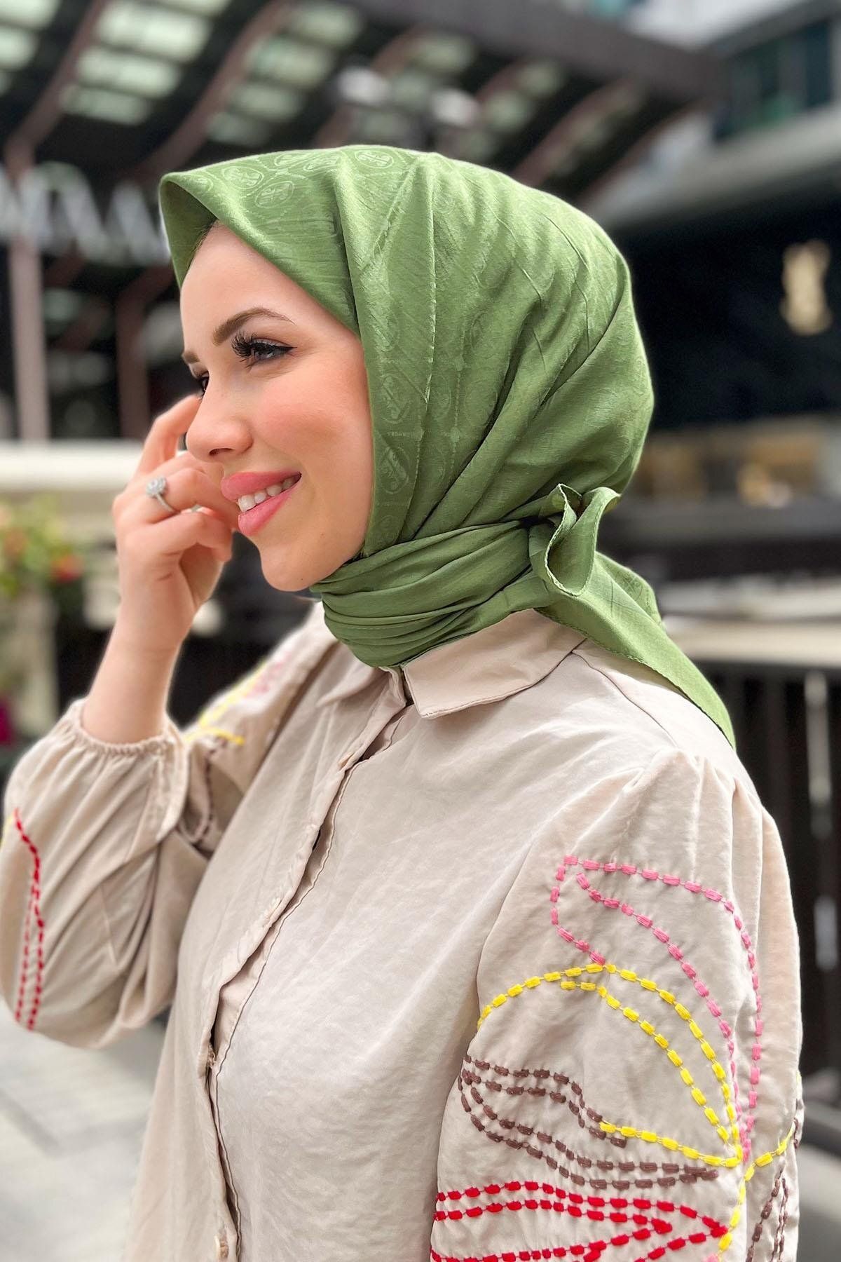 Pierre Cardin Elegans Eşarp - BF1090750-952 - Yeşil