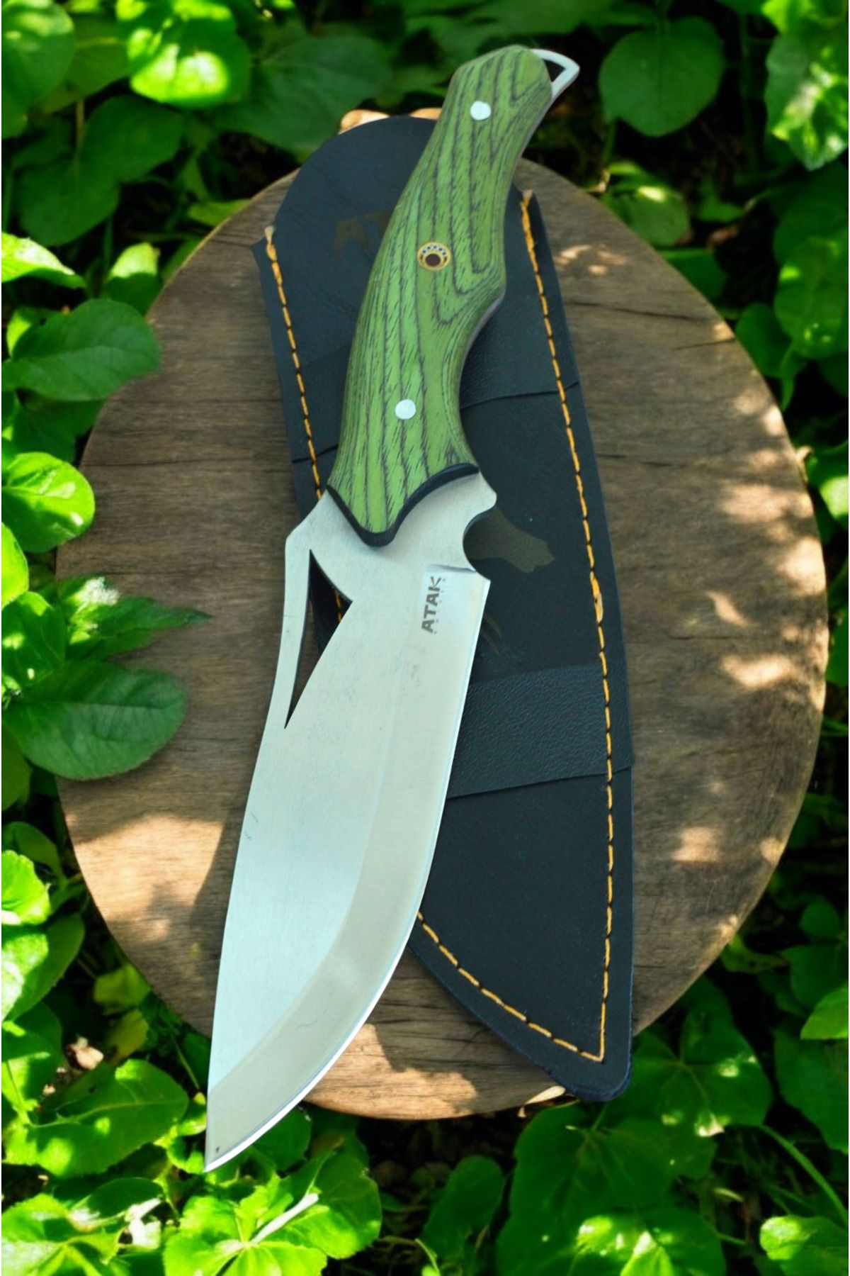 MERTCAN KNİFE 30 Cm Özel Yapım Çift Renk Kabze Outdoor Av Ve Kamp Bıçağı Mutfak Bıçağı Çakı Kasap Et Bıçağı