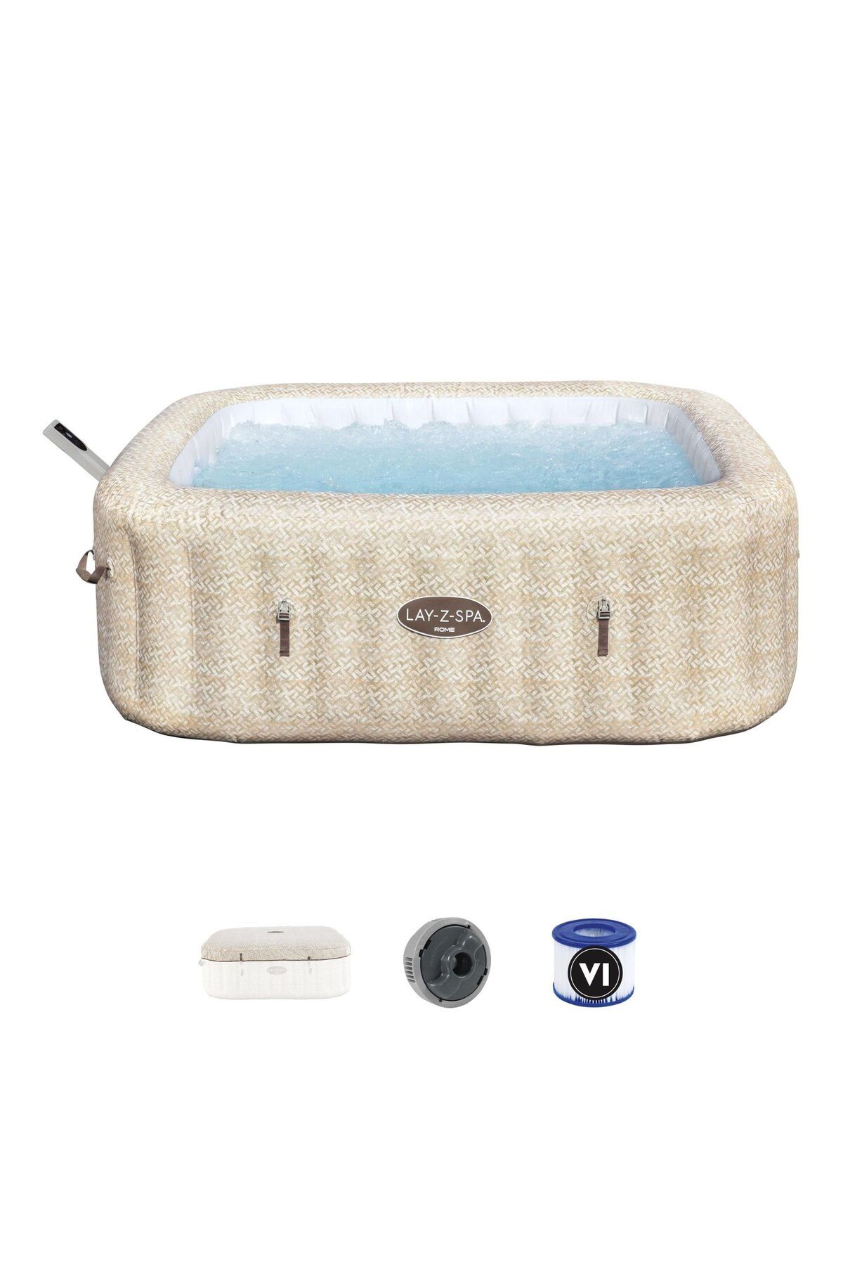 BESTWAY Lay-Z-Spa® Rome Smart AirJet™ 6001M Enerji Tasarruflu Şişme Spa Havuzu, Mobil Uygulama Kontrollü, 5