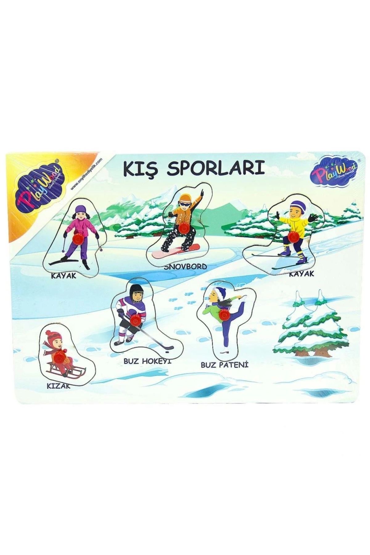 OurStyles Ahşap Tutmalı Sporlar Yapboz