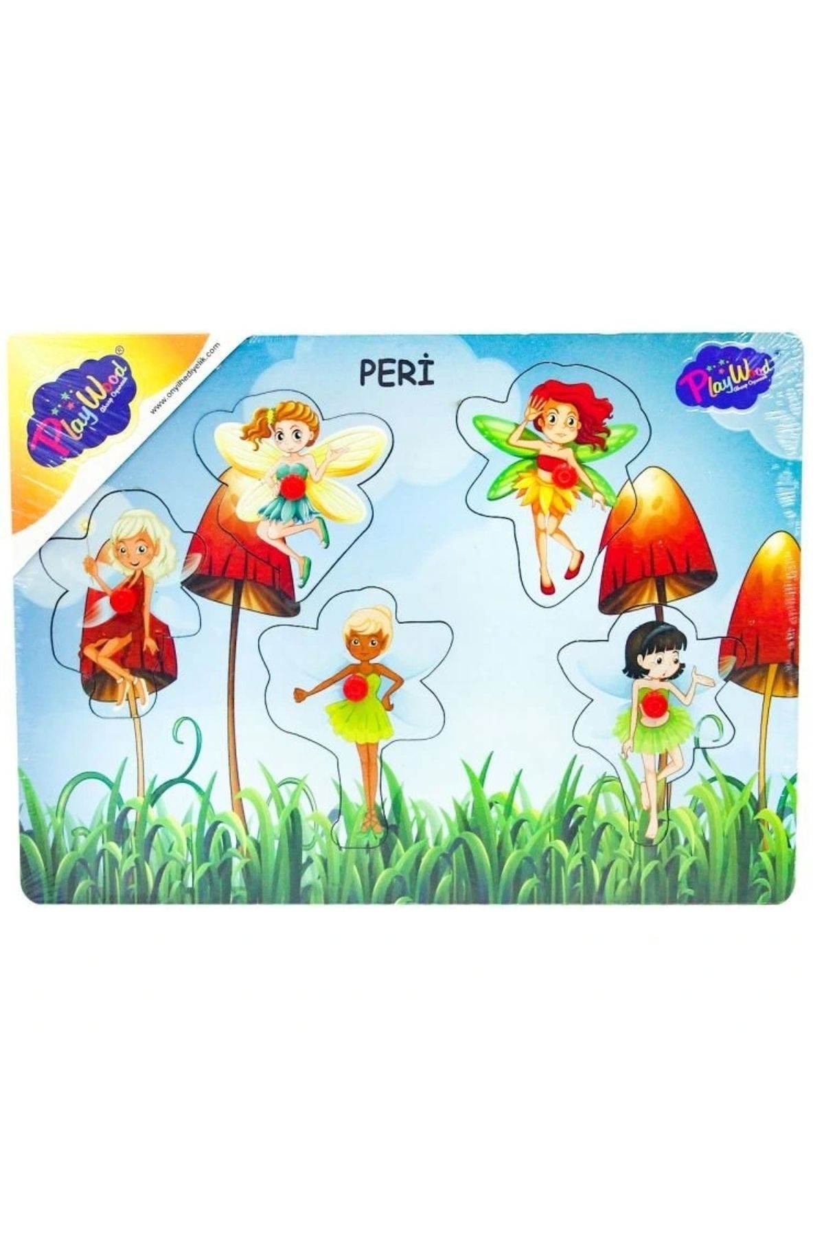 OurStyles Ahşap Tutmalı Peri Kızı Puzzle