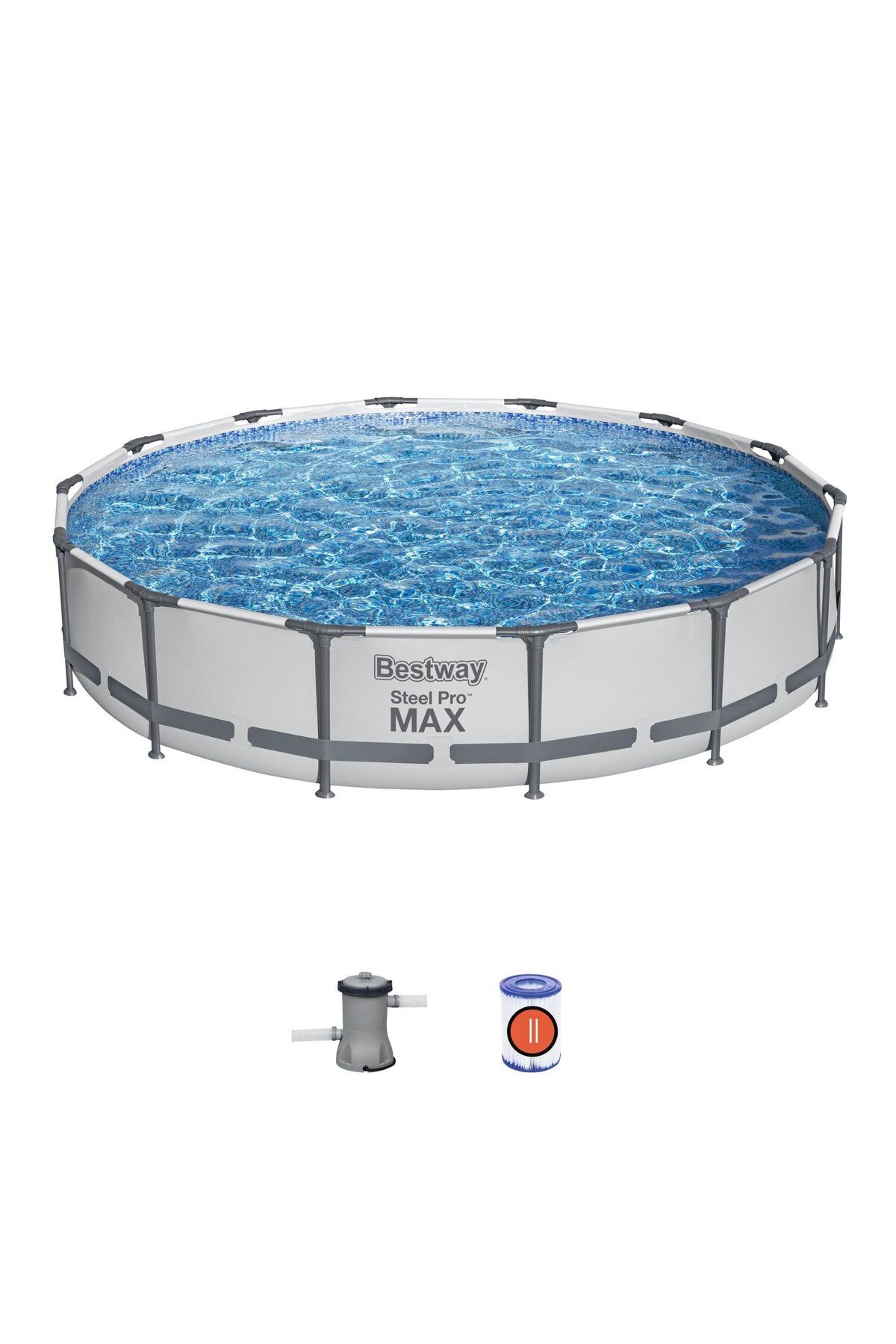 BESTWAY ® 56595 Steel Pro Max™ Prefabrik Yer Üstü Havuz Seti 4,27 M X 84 Cm