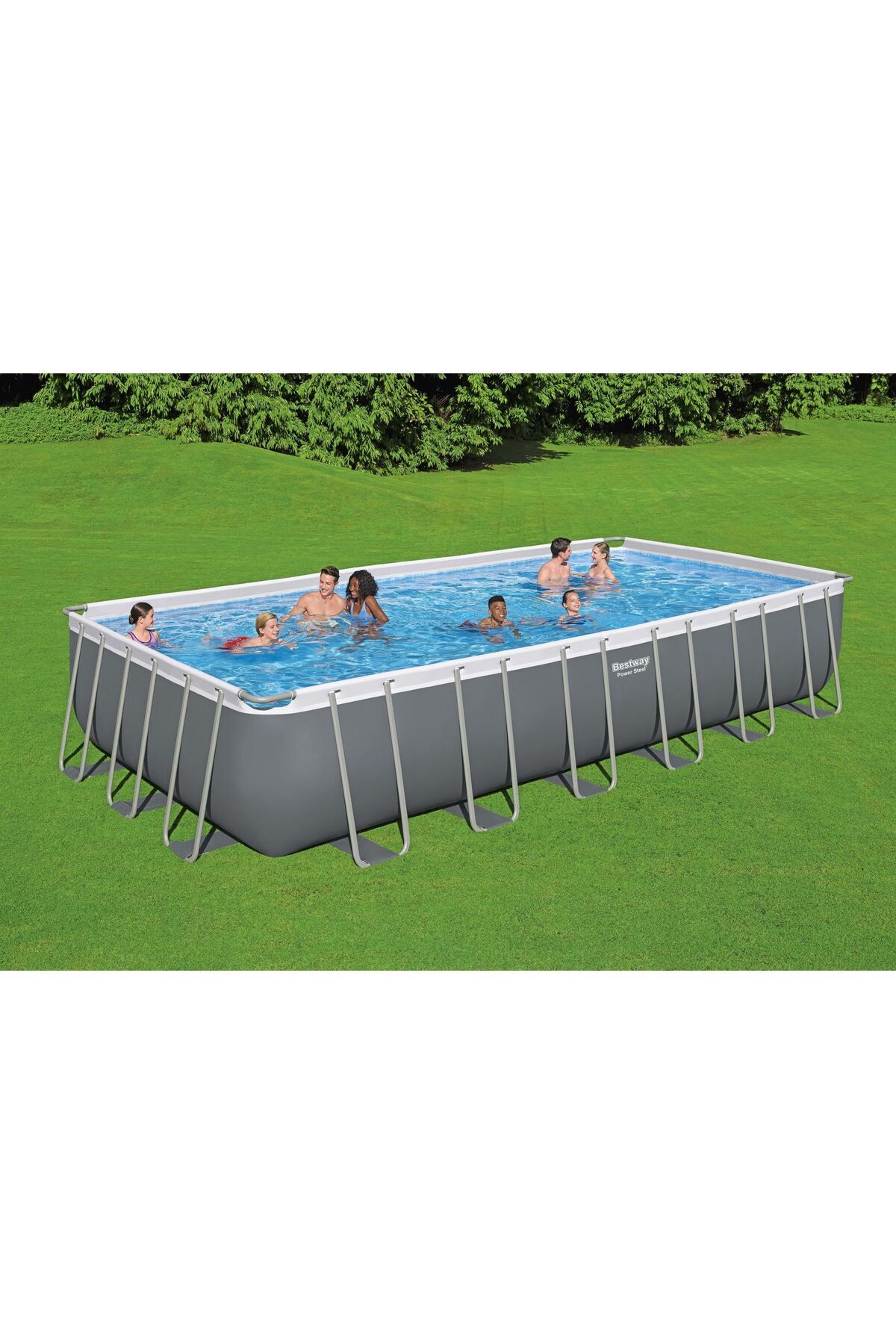 BESTWAY ® 56475 Power Steel™ Prefabrik Yer Üstü Havuz Seti 7,32 M X 3,66 M X 1,32 M