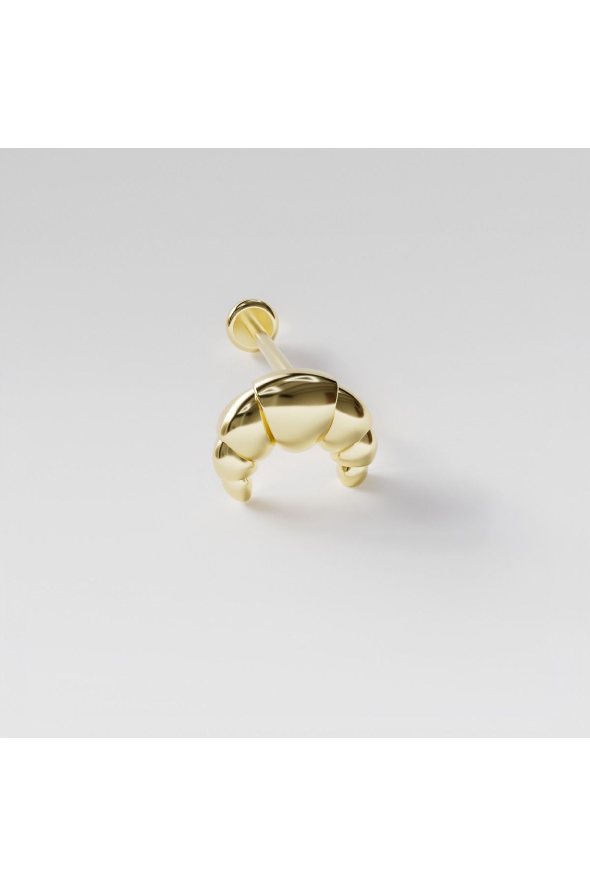 DesignbyKairos 14 Ayar Altın Kruvasan Piercing / Tragus, Helix