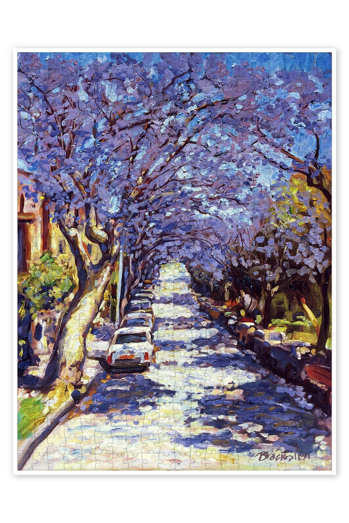 Jeronkarji Kuzey Sidney Jacaranda 500 Parça Puzzle Yapboz Şehir Manzara Temalı Hobilik