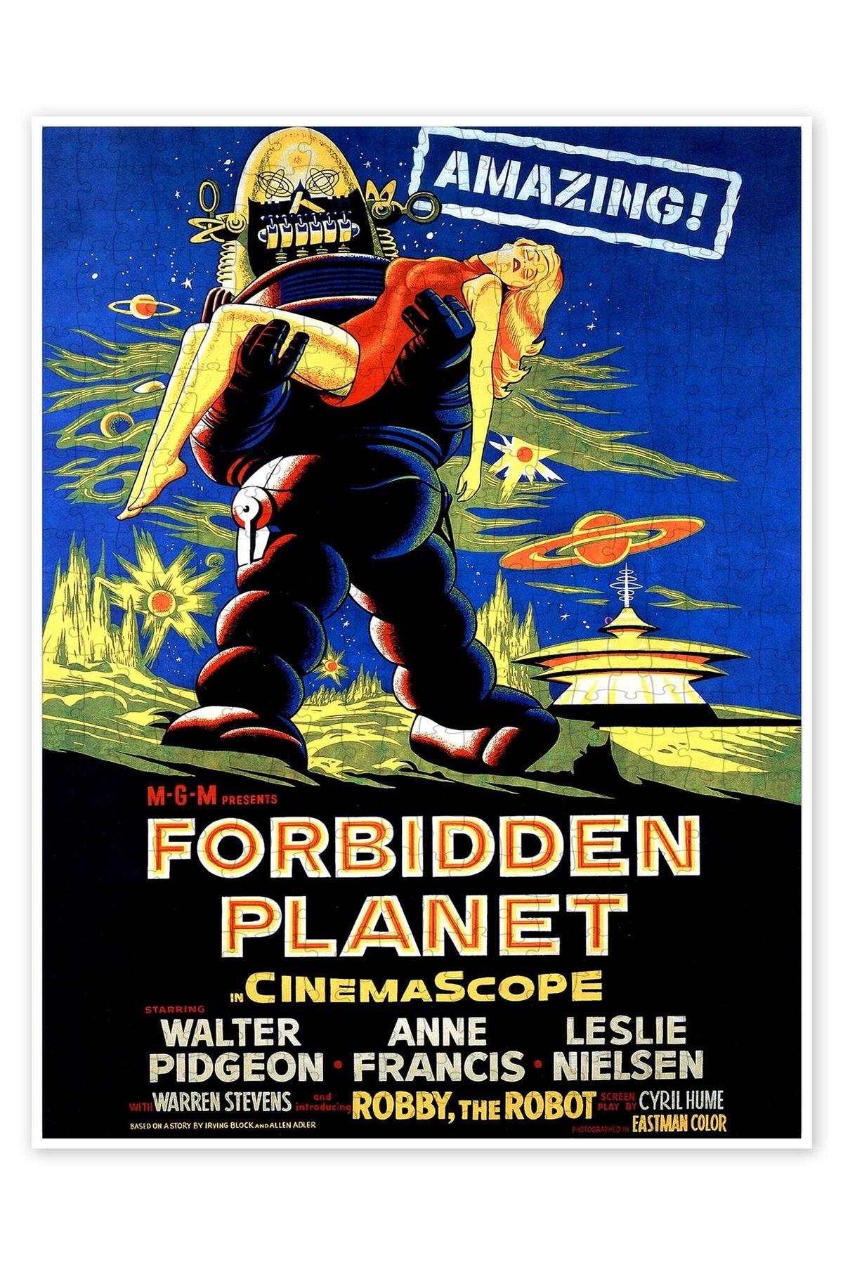 Jeronkarji Yasak Gezegen III 500 Parça Puzzle Yapboz Klasik Film Temalı