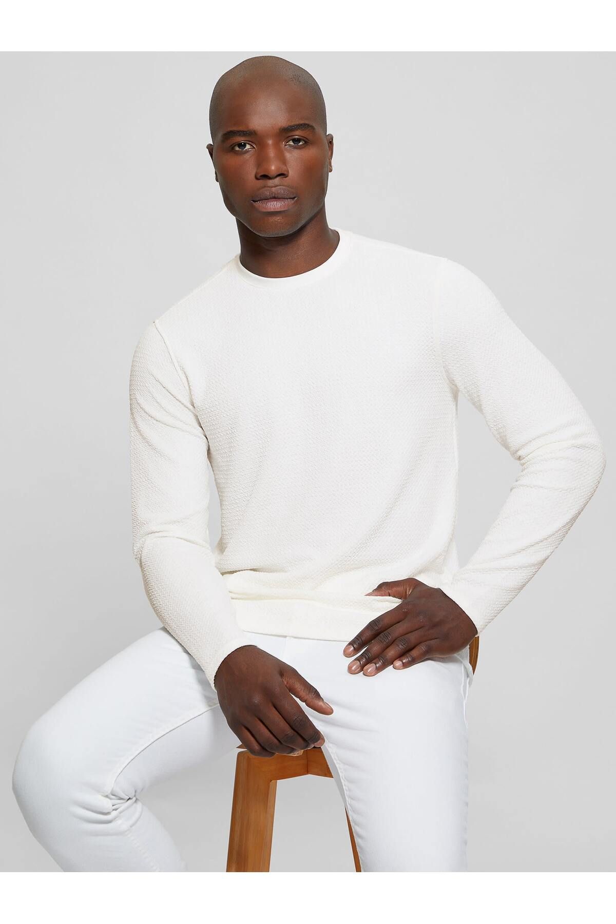 Guess Ls Fairfax Erkek T-Shirt