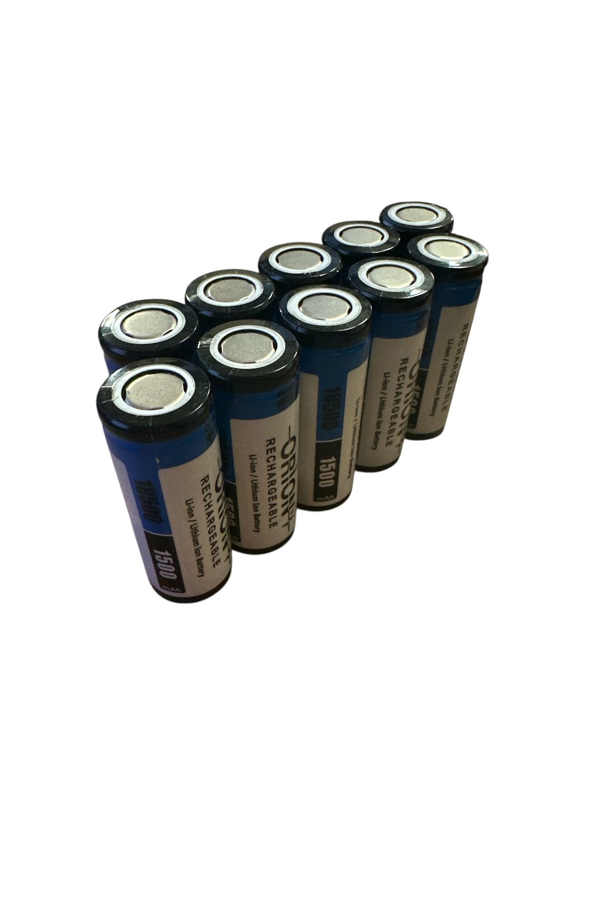 Orion 18500 3.7v 1500mah Şarj Edilebilir Li-ion Pil - 10 ADET