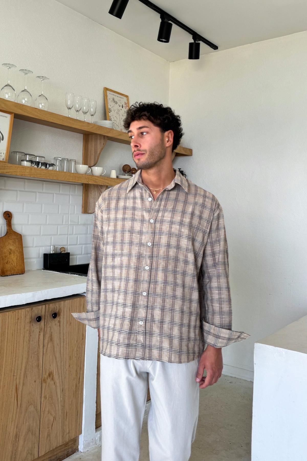Flaw Wear Ekose Desen Oversize Gömlek