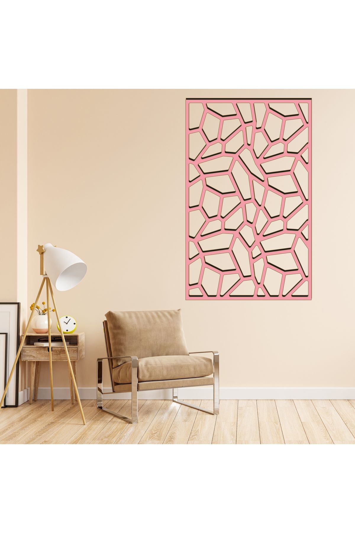 Grand Fine Art Çerçeve Görünümlü Tek Parça Renkli MDF Panel Tablo