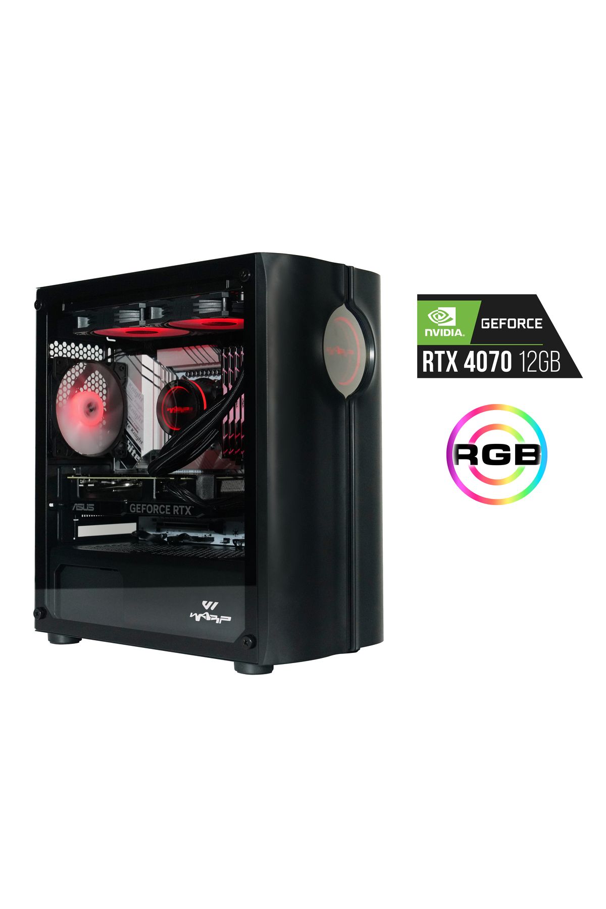 Warp SPECTRA B760 12400F 16GB 1TB 12GB RTX4070 -SİYAH