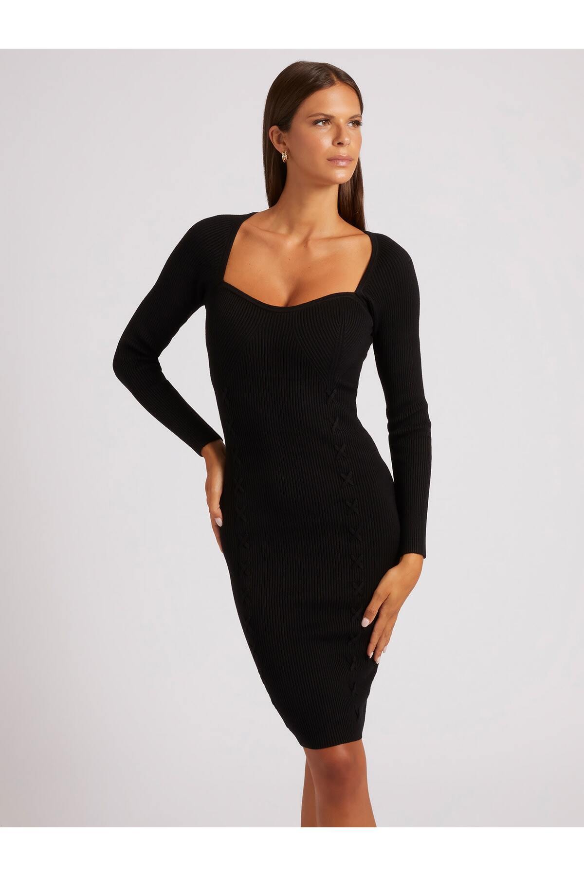 Guess-Es Ls Damenkleid W2bk55z2yj2 1