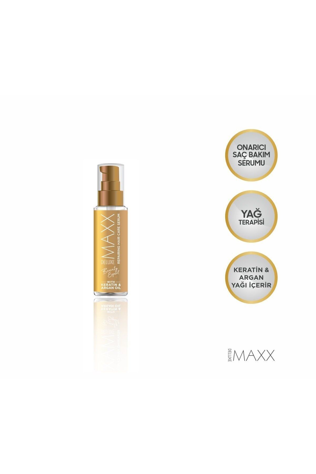 BSR SHOWROOM BEAUTY EXPERT Keratin & Argan Yağı Özlü Saç Bakım Serumu 100 ml — maxxkeratinserum