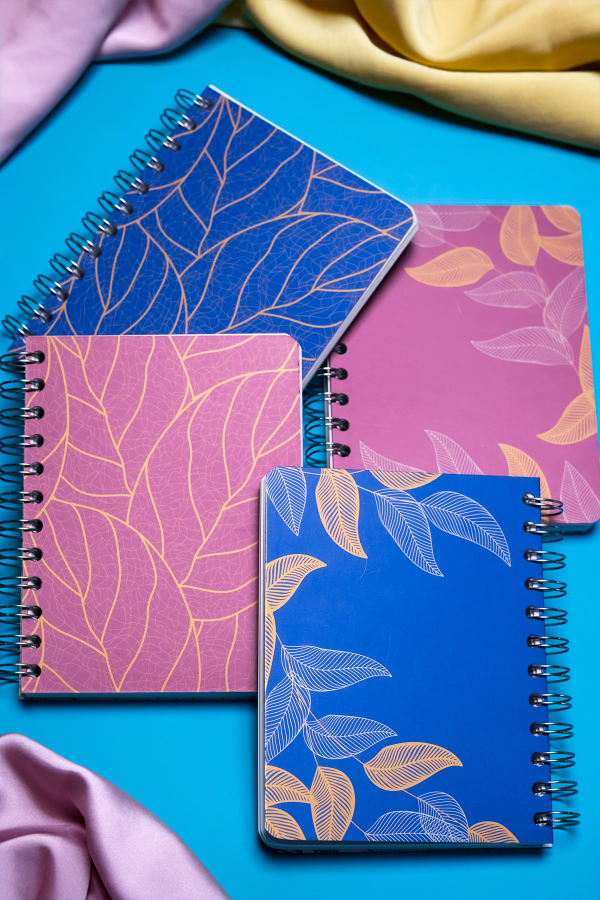 My Mia Art-Fuchsia Branch Spiral Notebook 12X17 6