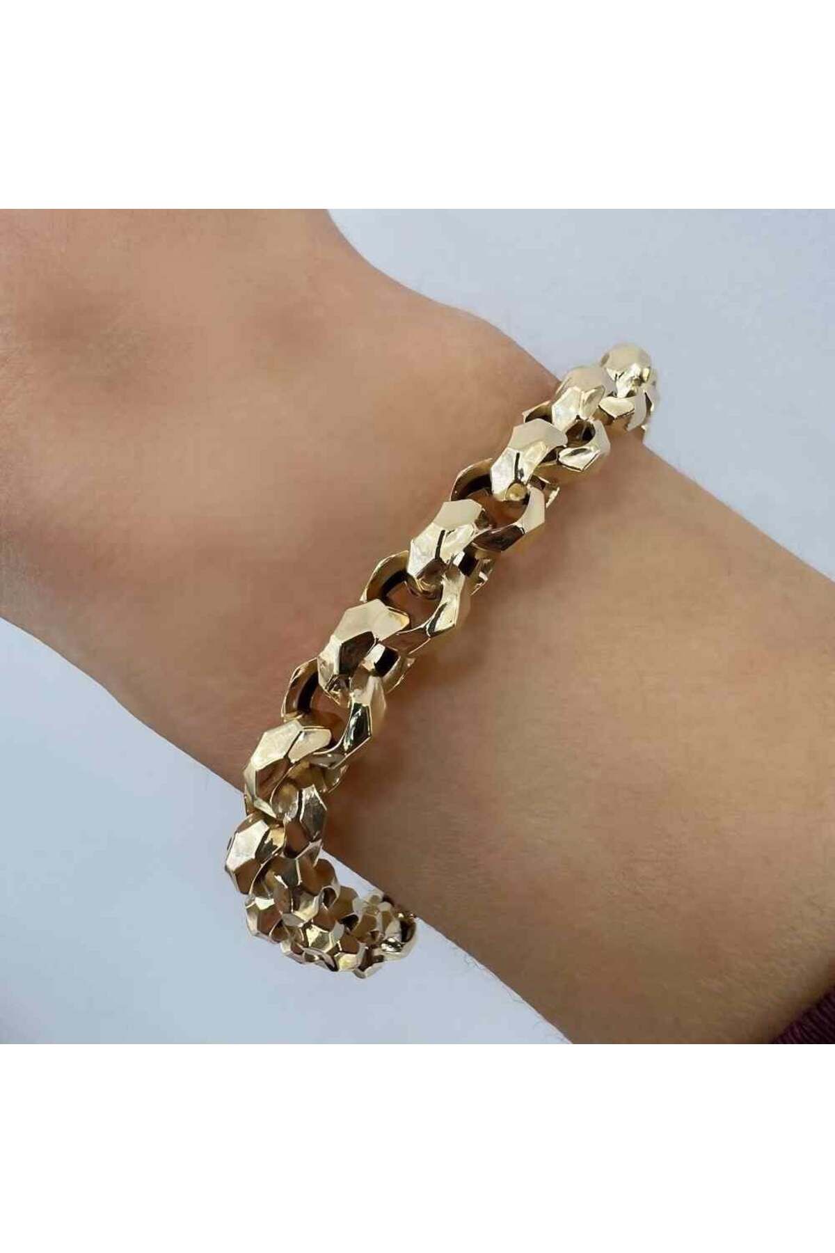 byBurak GOLD İtalyan Doç Zincir Bileklik – BLK0935