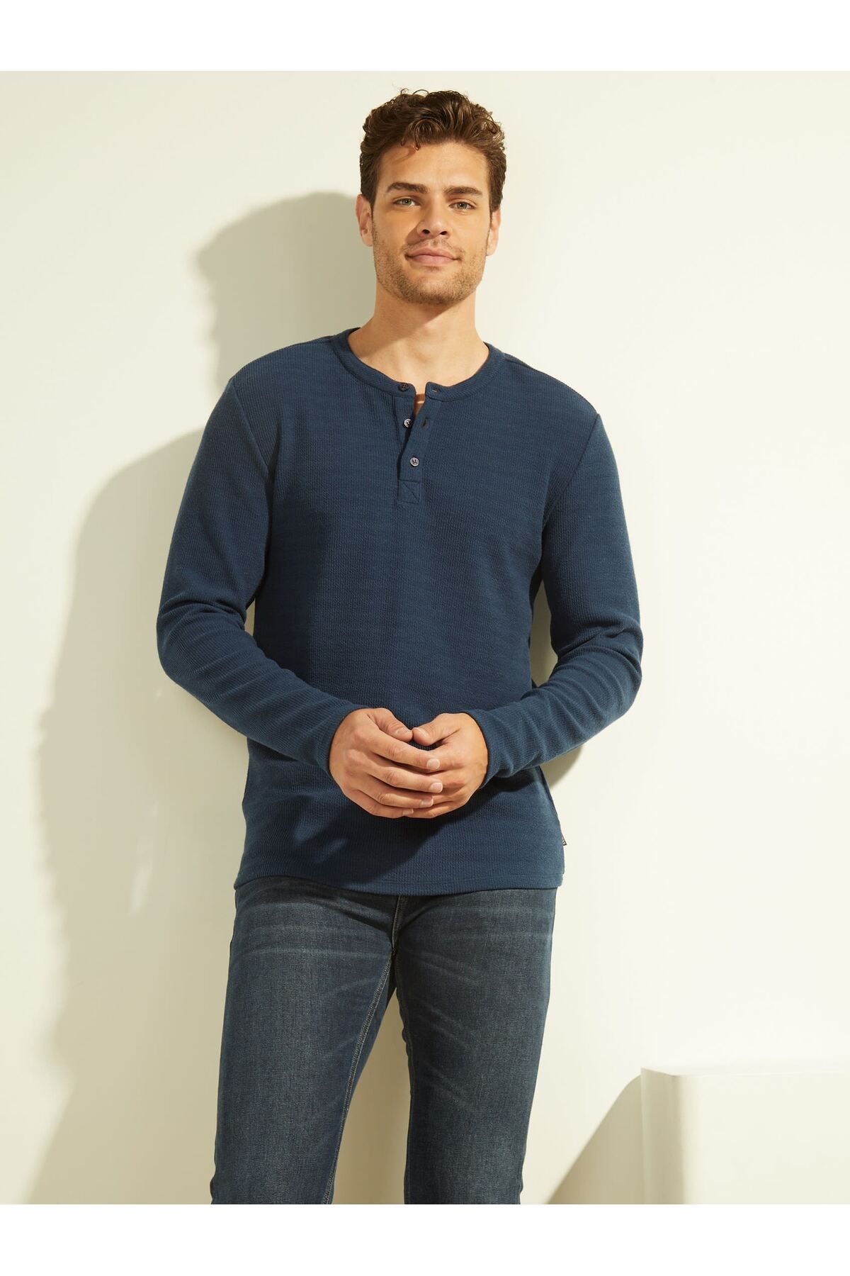 Guess Ls Vista Erkek T-Shirt