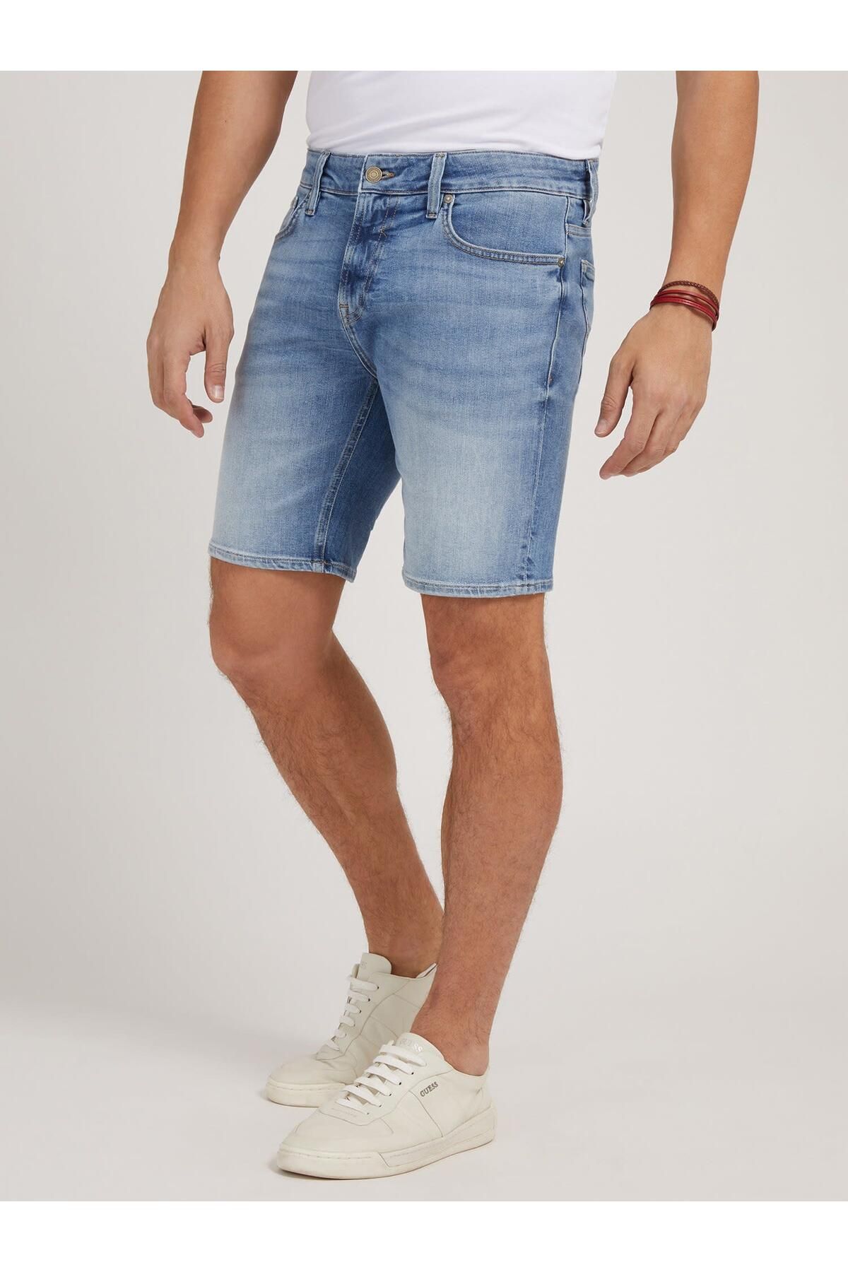Guess Angels Erkek Slim Fit Denim Şort