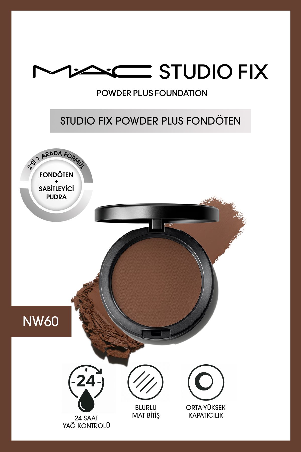 M.A.C YENİ Studio Fix Powder Plus Fondöten - NW60