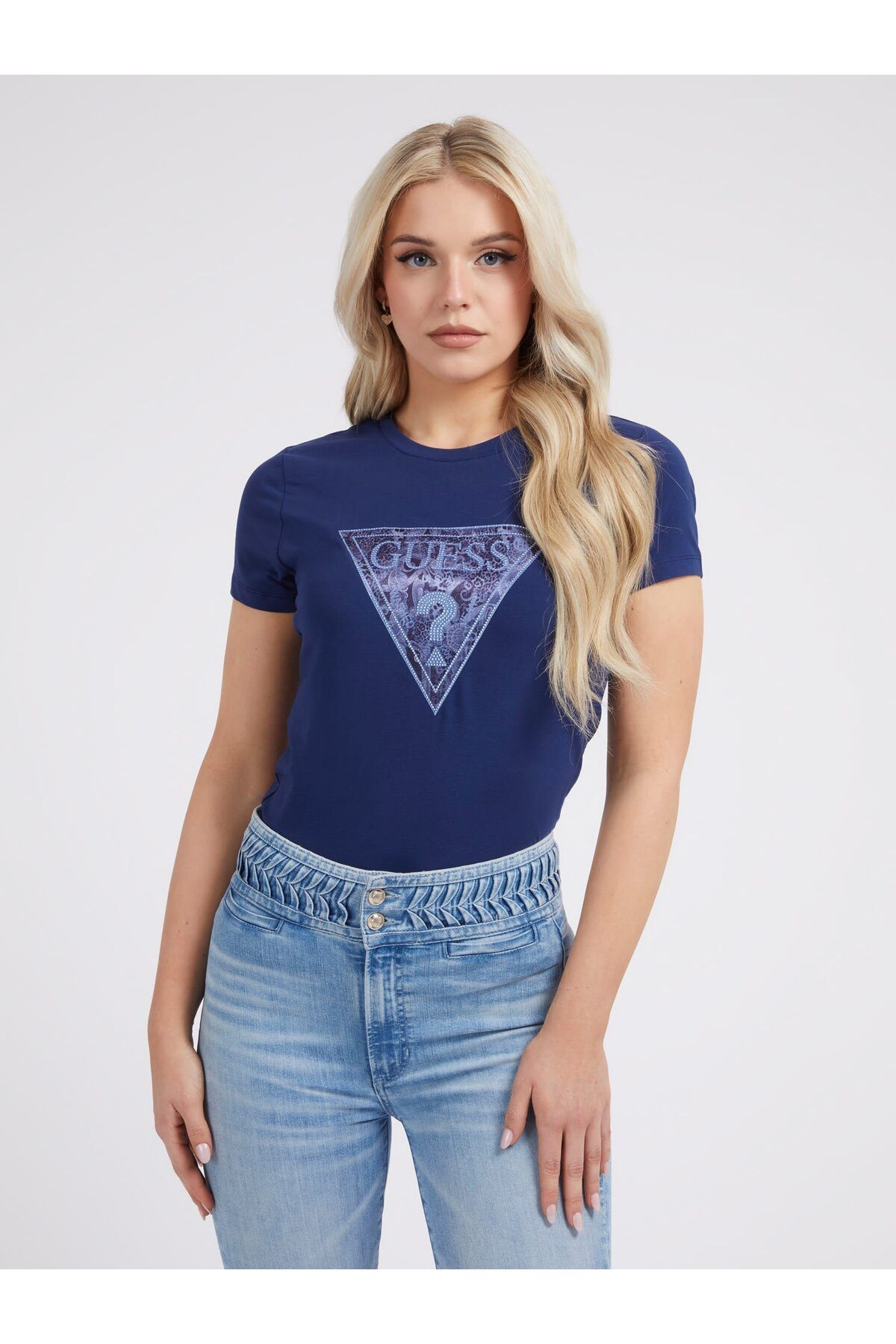 Guess Ss Cn Thea Kadın Slim Fit T-Shirt