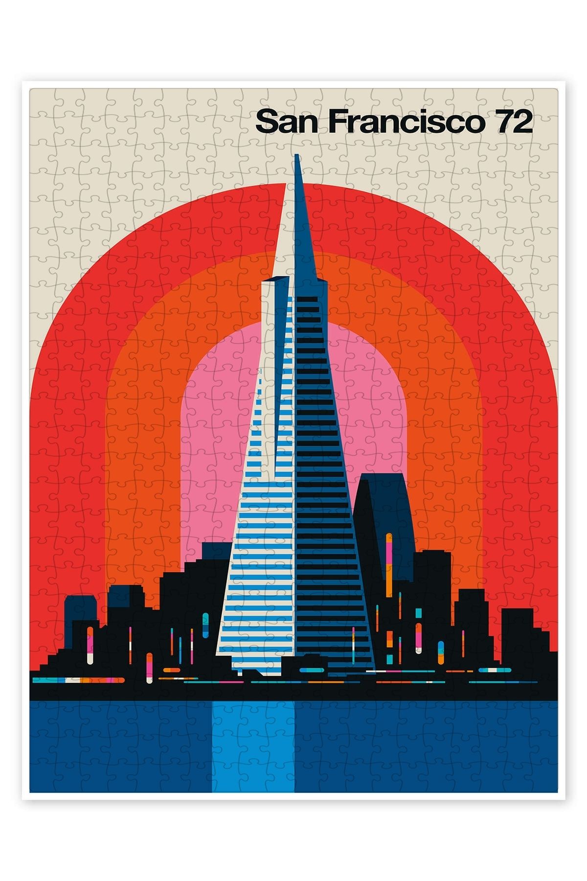 Jeronkarji San Francisco 72 500 Parça Puzzle Yapboz Şehir Manzara Temalı Hobilik