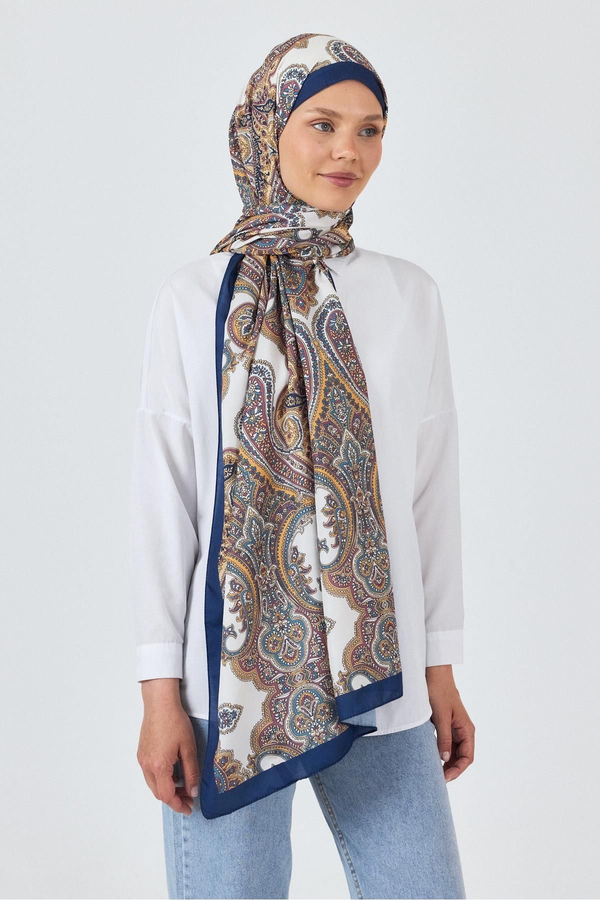 Rays Laci Retro Desenli Şal 4002