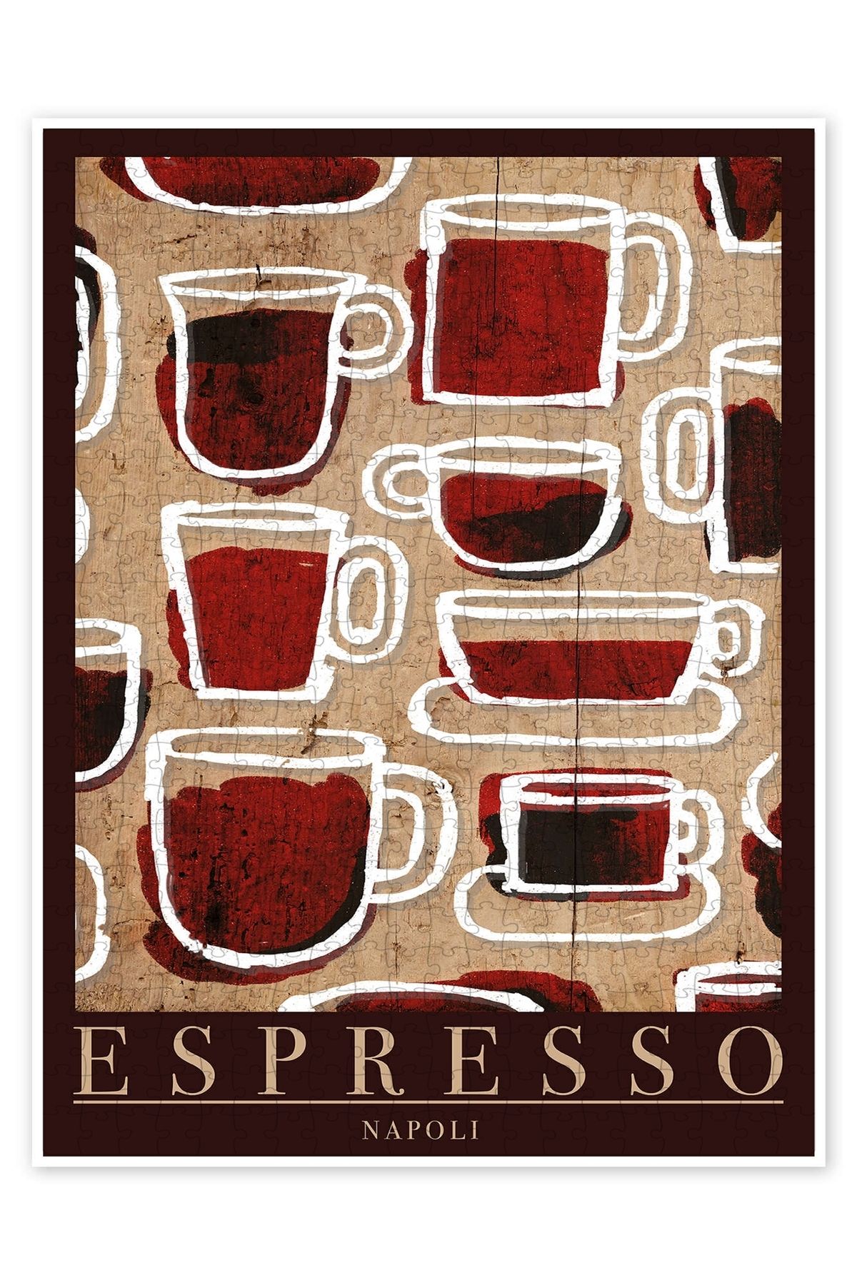 Jeronkarji Kahve Espresso Bar 500 Parça Puzzle Yapboz Mutfak Temalı Yetişkinler için