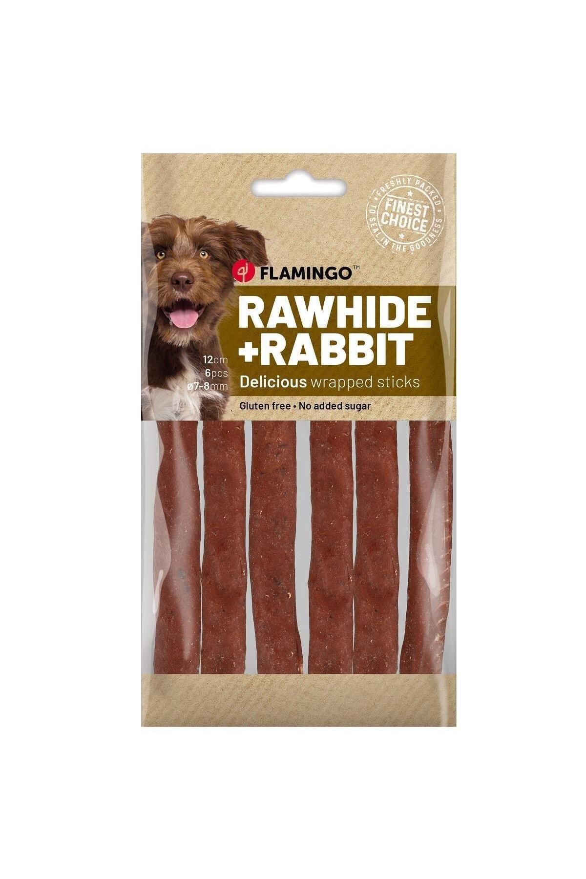 FLAMINGOO Flamingo Rhide Tavşanlı Çubuk Köpek Ödül Maması 12 Cm 70 Gr