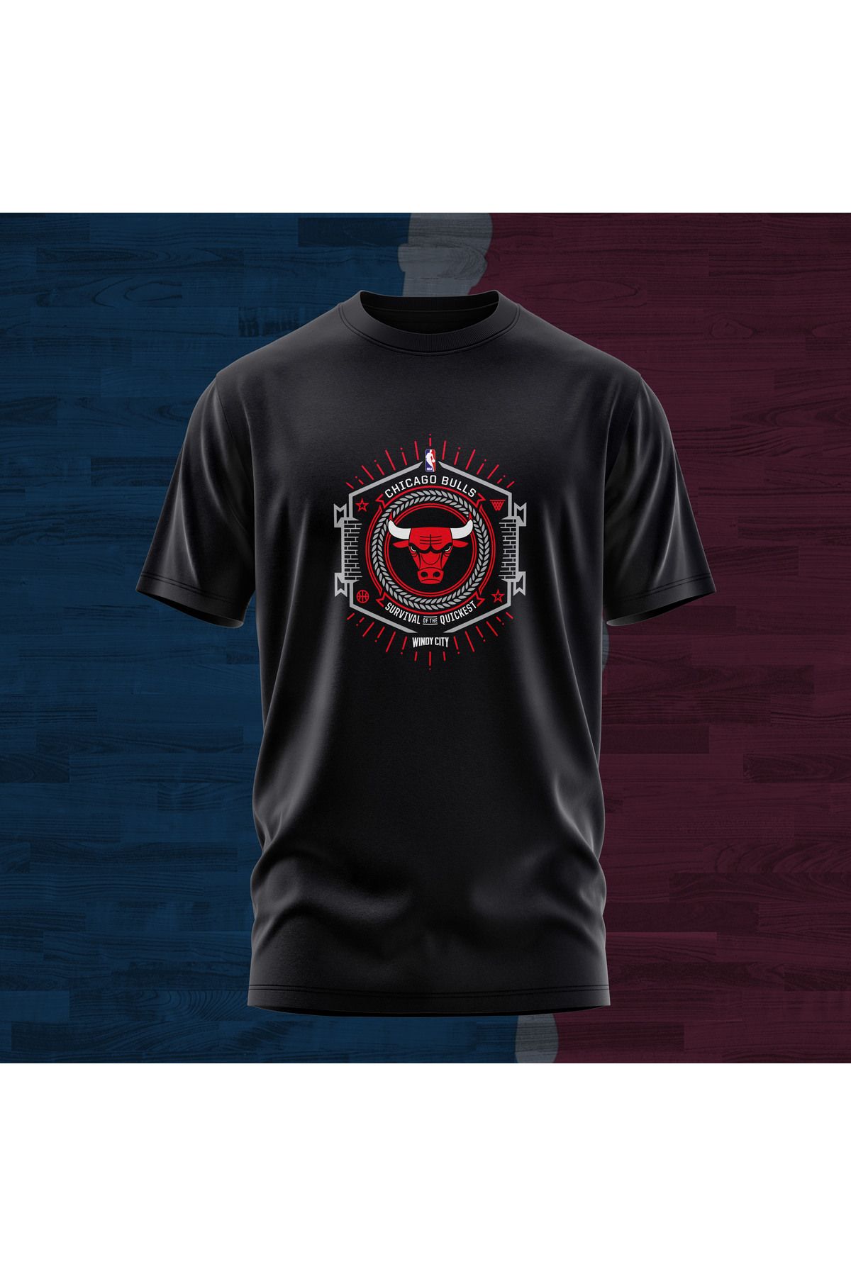 Scudetto T-Shirt Bulls Wındy Cıty Unısex Tişört