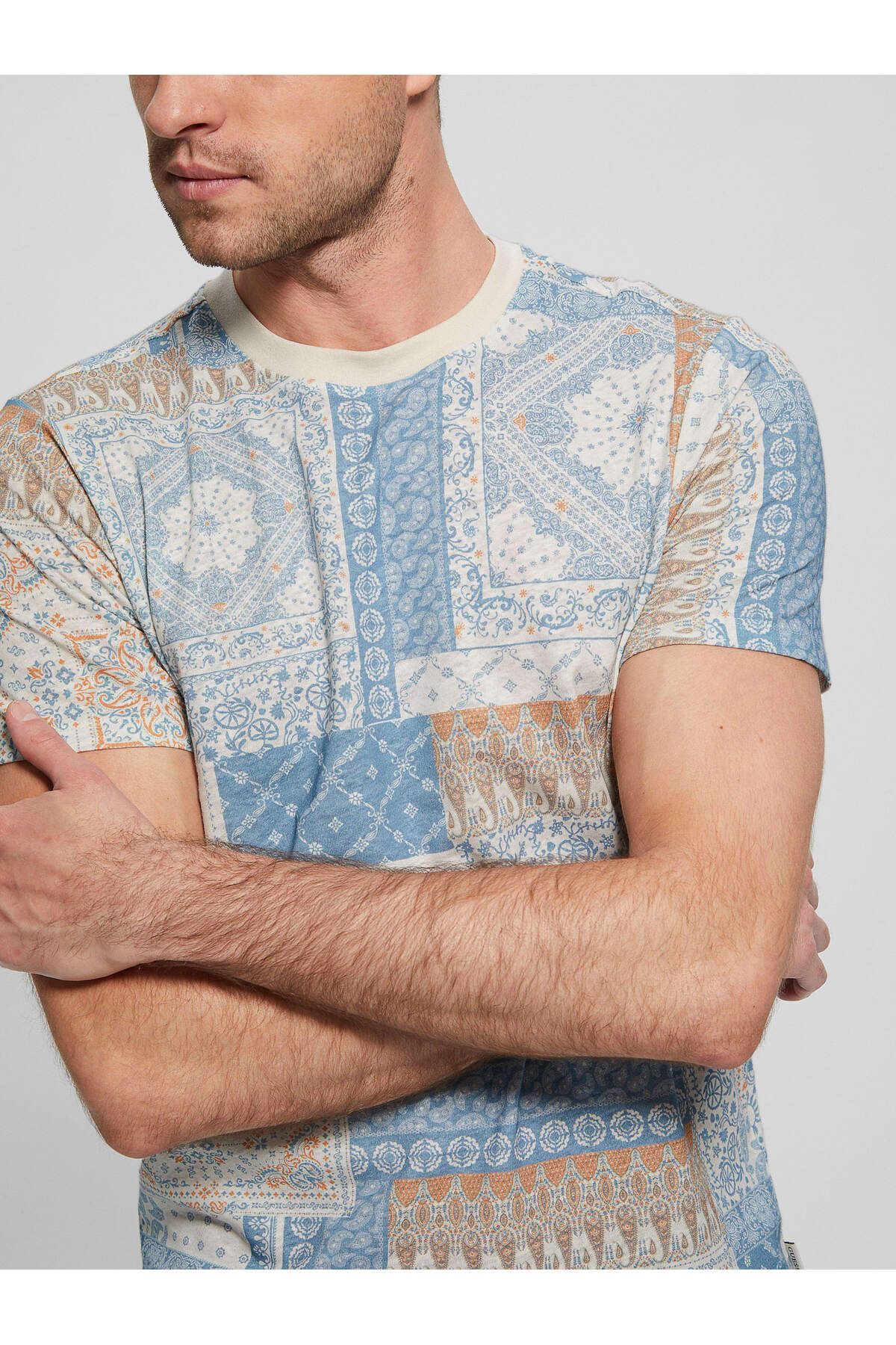 Guess Eco Linen Erkek T-Shirt