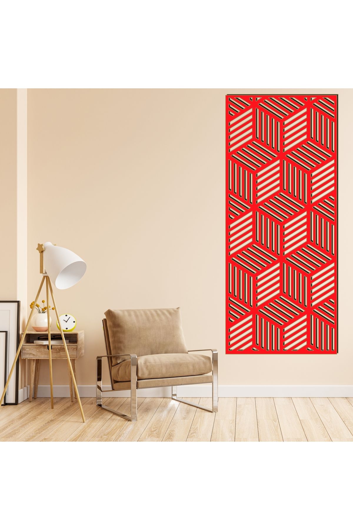 Grand Fine Art Çerçeve Görünümlü Tek Parça Renkli MDF Panel Tablo