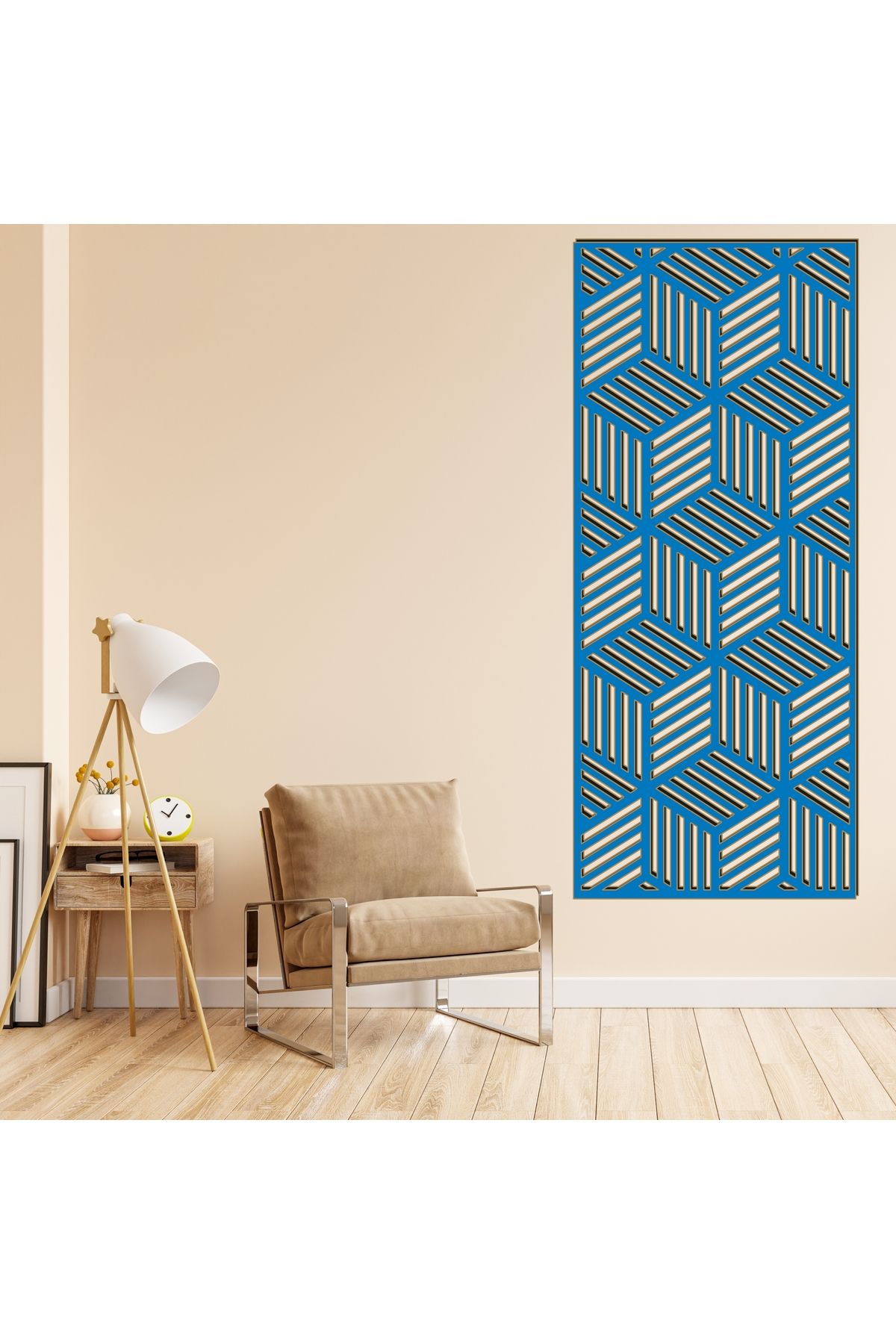 Grand Fine Art Çerçeve Görünümlü Tek Parça Renkli MDF Panel Tablo