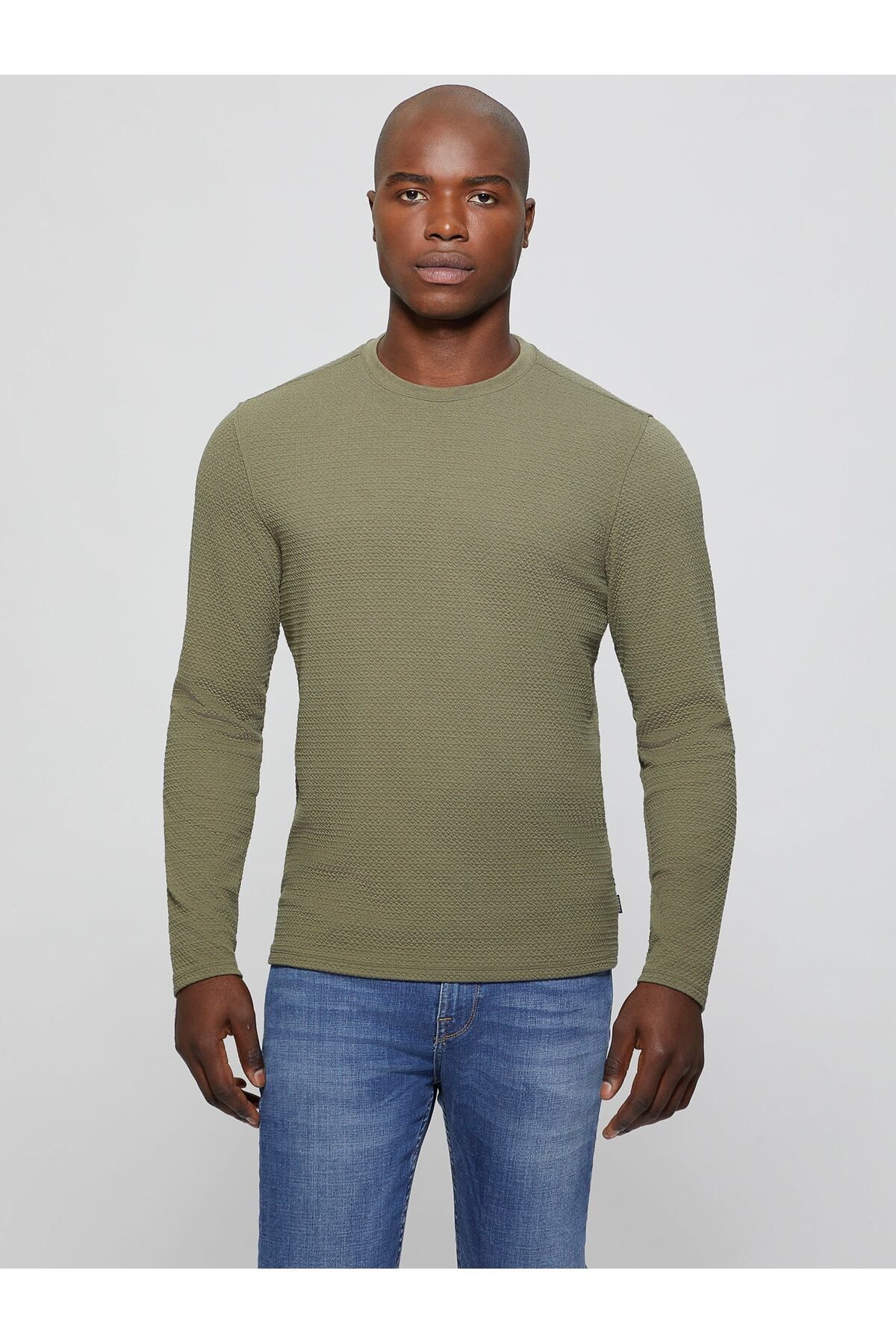 Guess Ls Fairfax Erkek T-Shirt