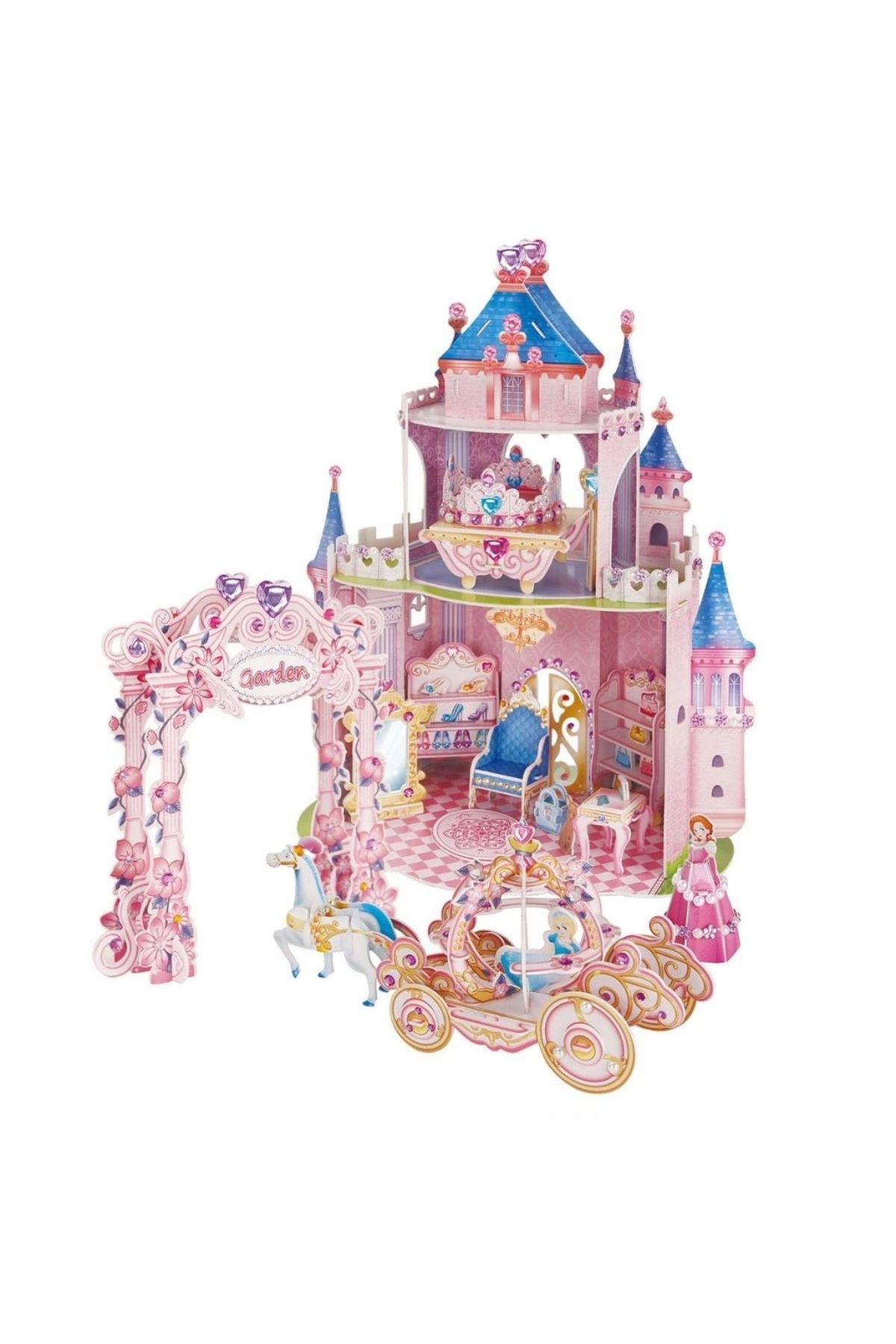 OurStyles CubicFun Prenses Gizli Bahçe Şatosu 3D Puzzle