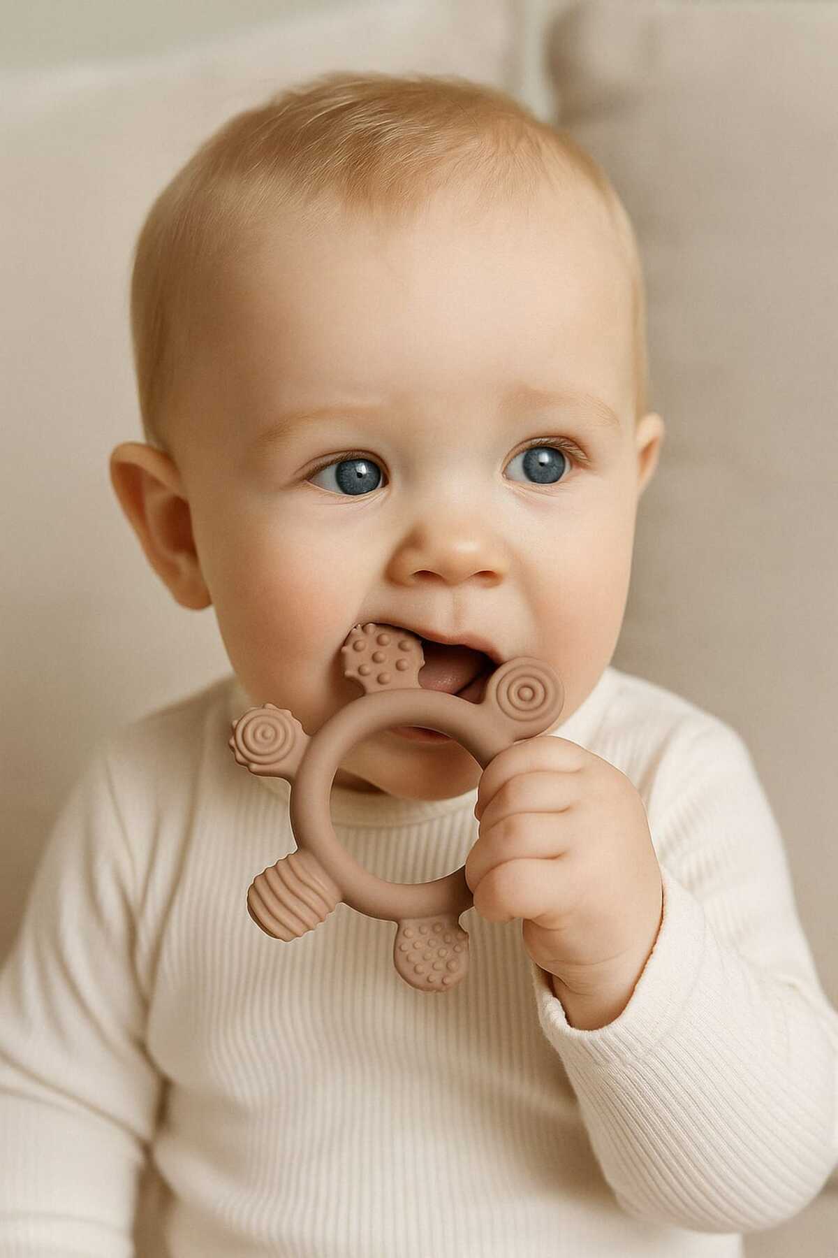 CKM silikon BEBEK DİŞ KAŞIYICI 2Lİ TAVŞAN MODEL PARMAK MODEL DİŞLİK fotoğrafı 2 (önizleme)