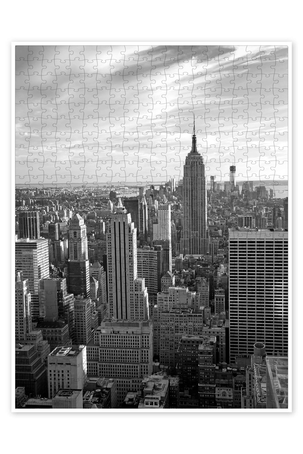 Jeronkarji Manhattan'ın gün batımı 500 Parça Puzzle Yapboz Şehir Manzara Temalı Hobilik