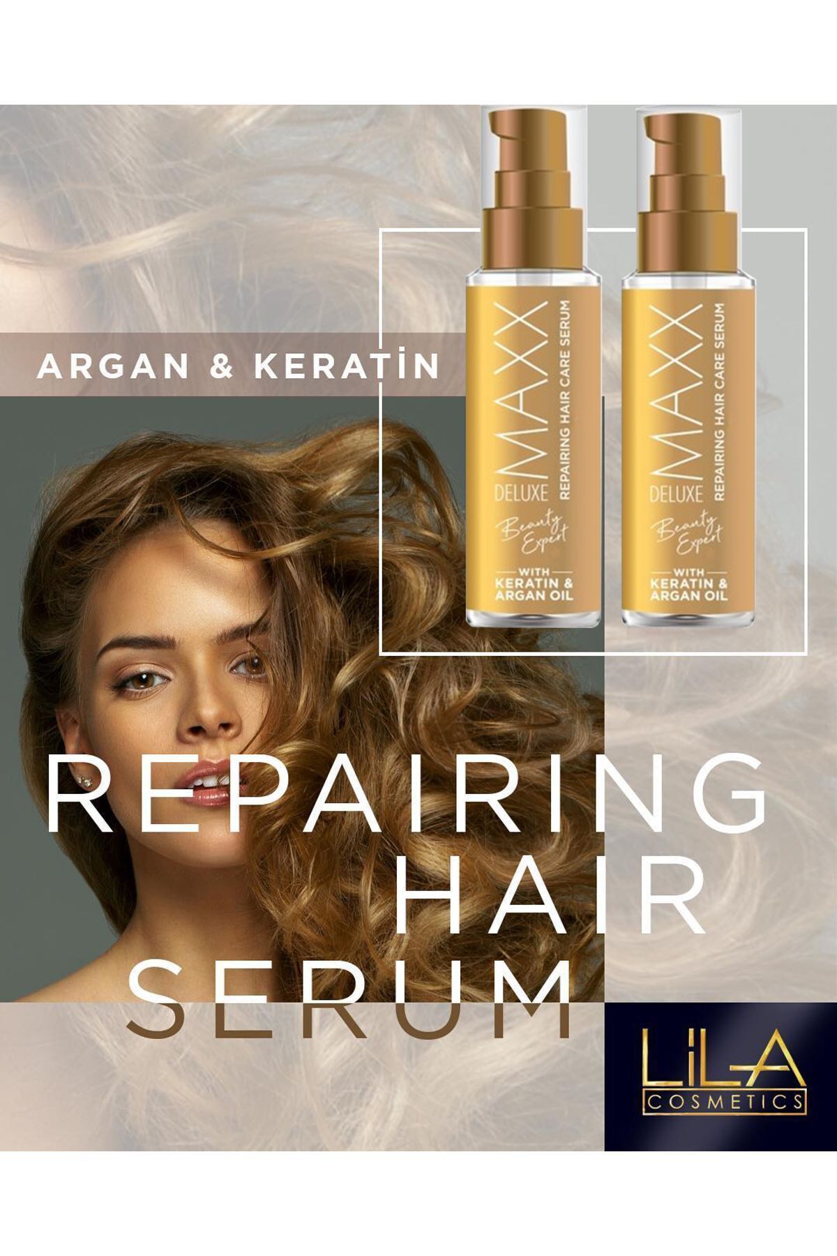 BEAUTY EXPERT Keratin & Argan Yağı Özlü Saç Bakım Serumu 100 ml — maxxkeratinserum — تصویر 4 از 4